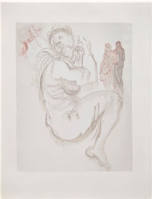 Salvador Dali - The Purgatory, Canto 19 - Dante's Dream, 1960