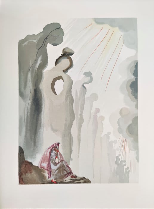 Salvador Dali - The Purgatory, Canto 13 - The Second Terrace, 1960