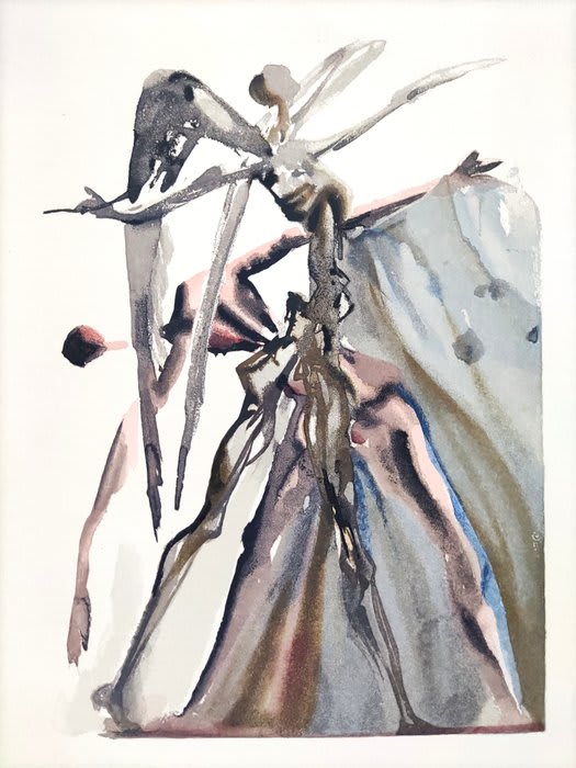 Salvador Dali - The Purgatory, Canto 4 - The Negligent Ones, 1960