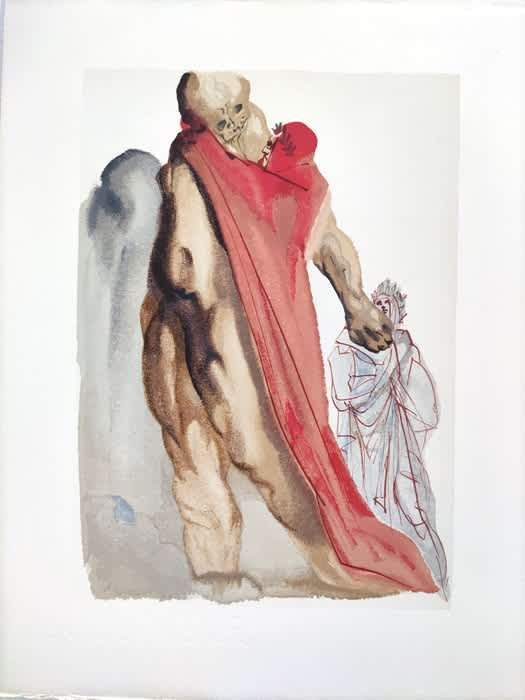 Salvador Dali - The Purgatory, Canto 5 - Virgil's Reproaches, 1960