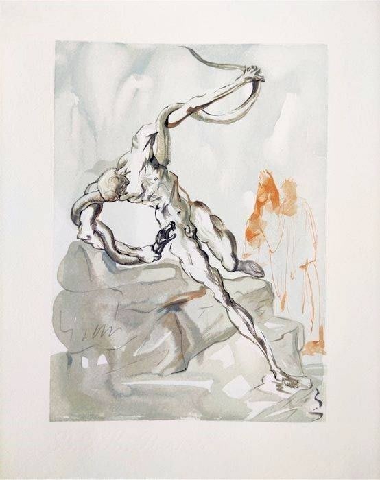 Salvador Dali - The Inferno, Canto 24 - Les Voleurs, 1960
