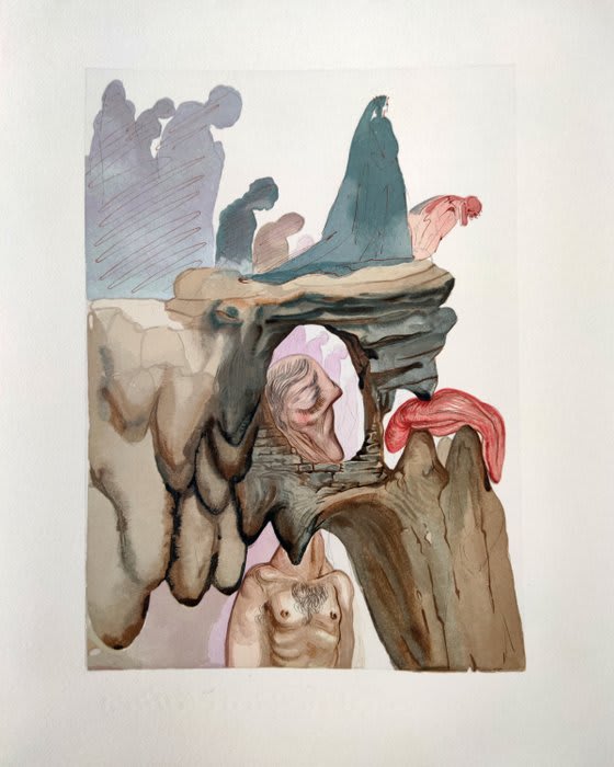 Salvador Dali - The Inferno, Canto 22 - The Liars, 1960