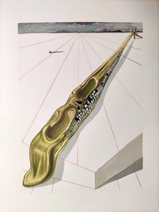 Salvador Dali - The Inferno, Canto 14 - Blasphémateurs, 1960
