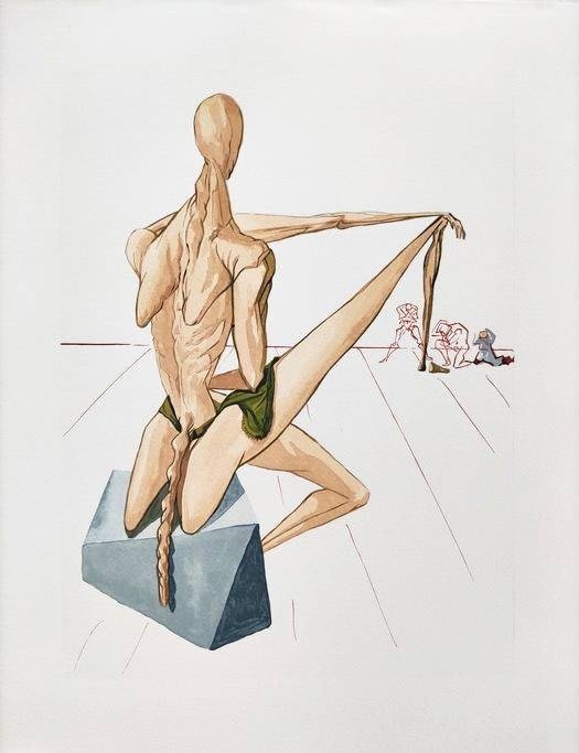 Salvador Dali - The Inferno, Canto 5 - Minos, 1960