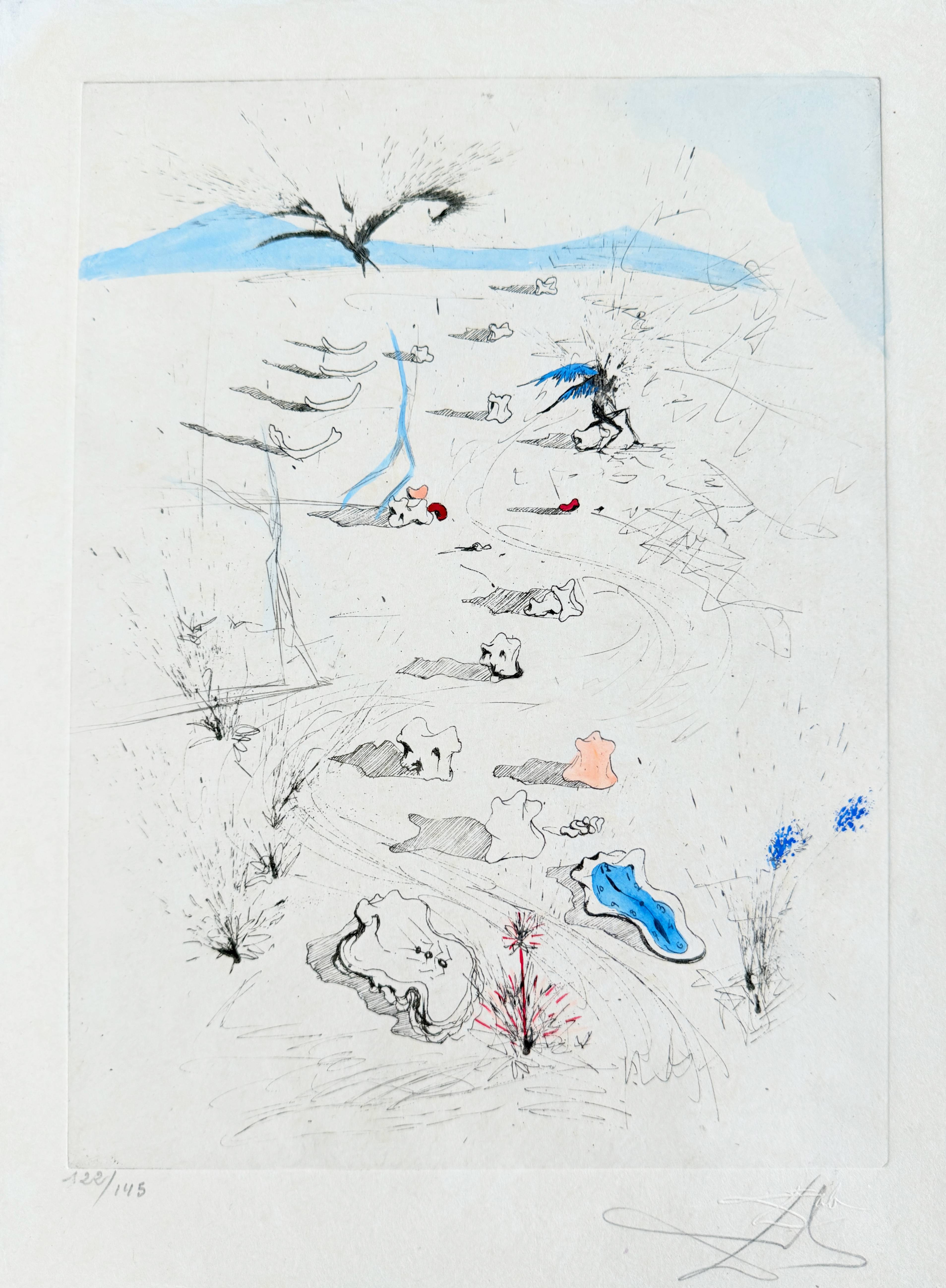 Salvador Dali - La Plage de Sète, 1967