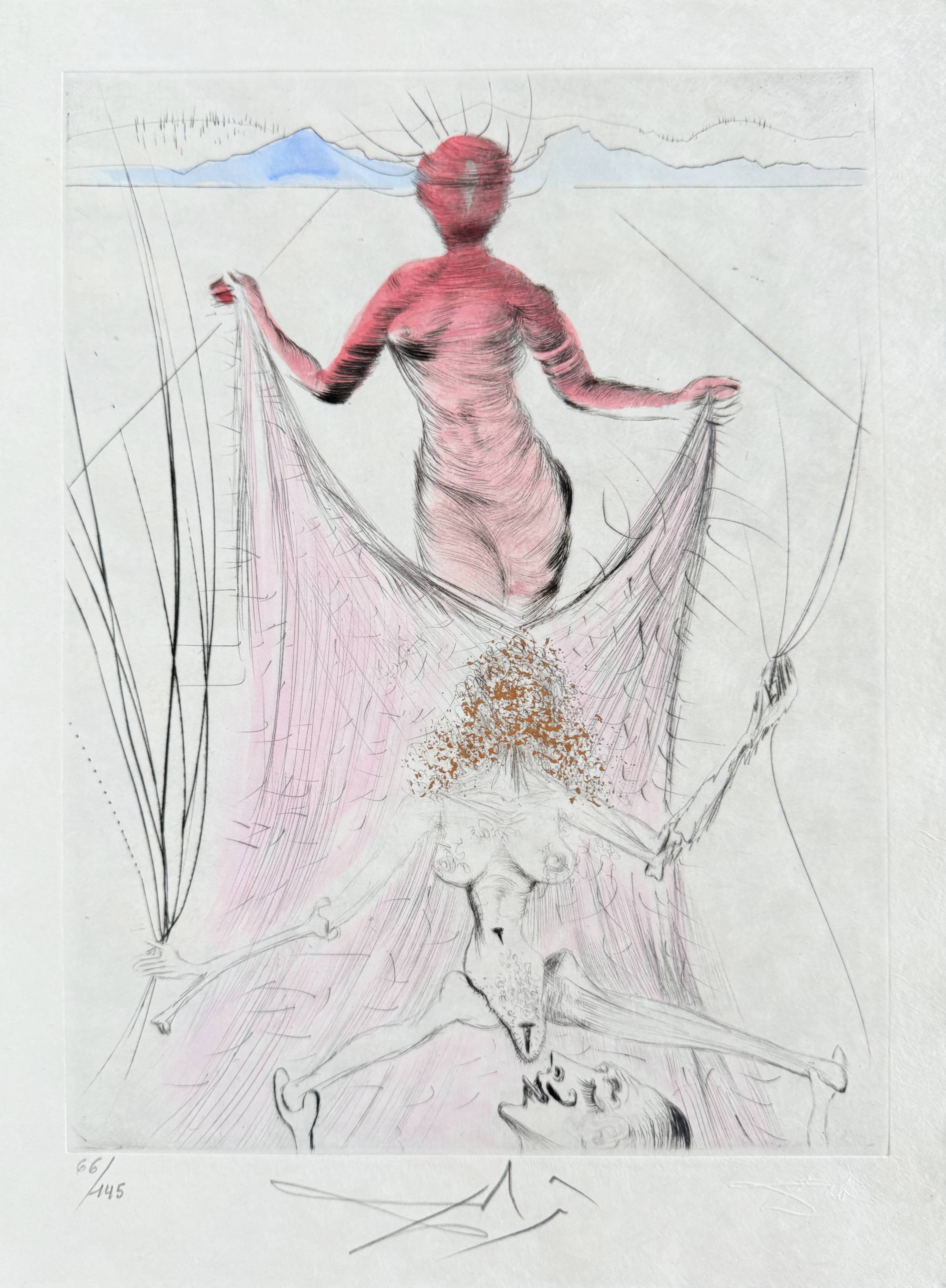 Salvador Dali - Femme tenant le voile, 1969