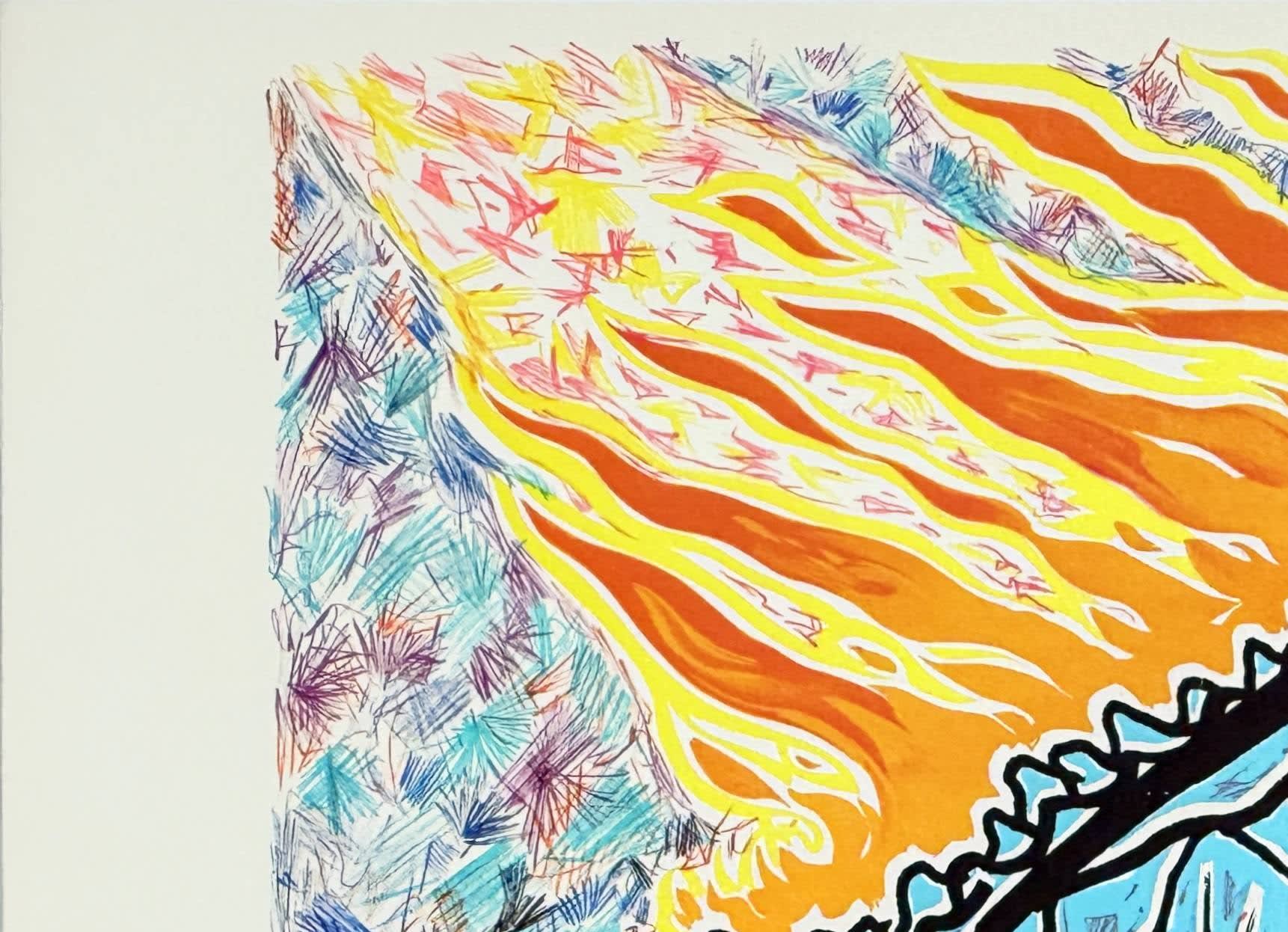 Salvador Dali - Burning Giraffe, 1973 - Image 2