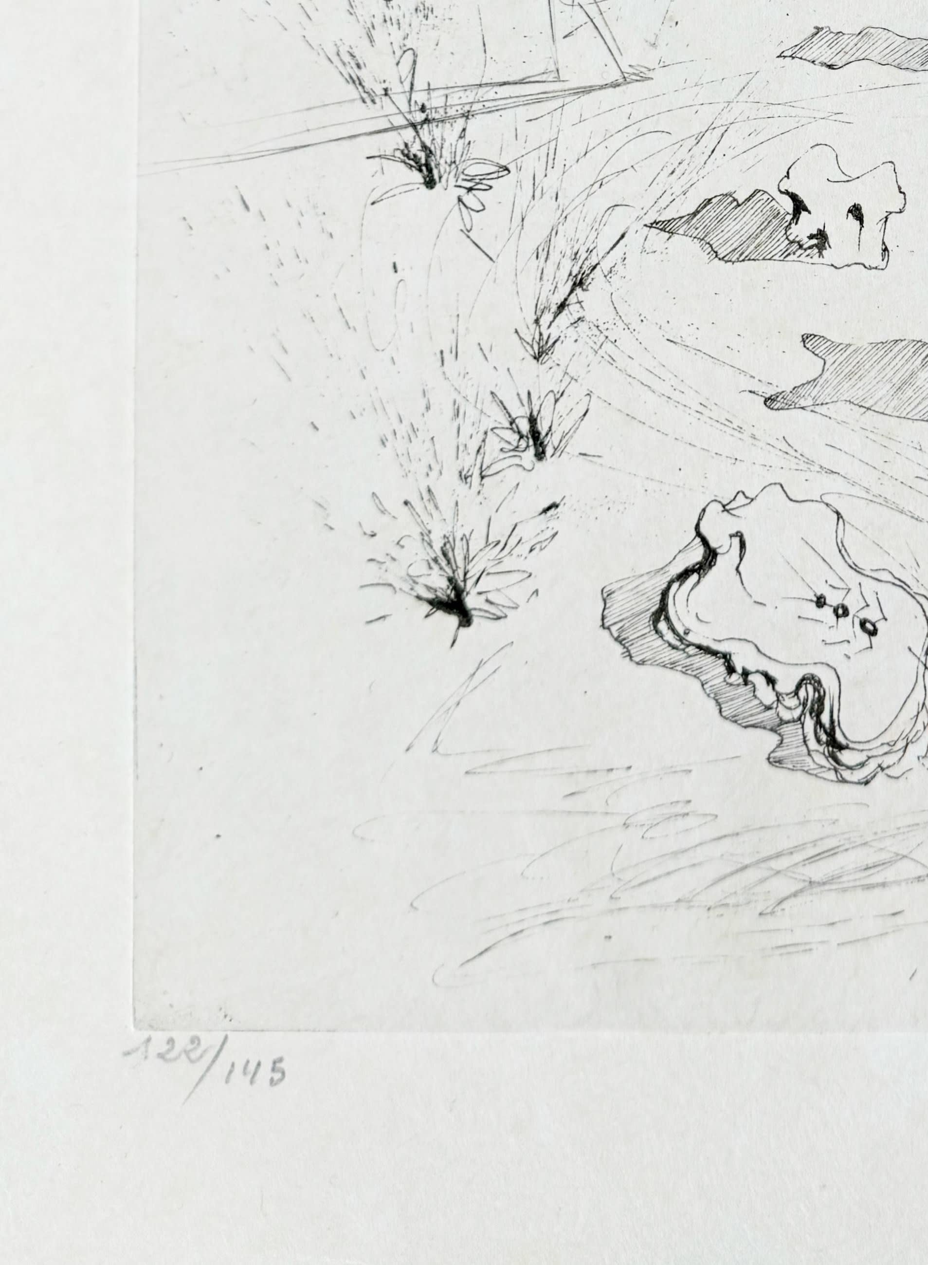 Salvador Dali - La Plage de Sète, 1967 - Image 4