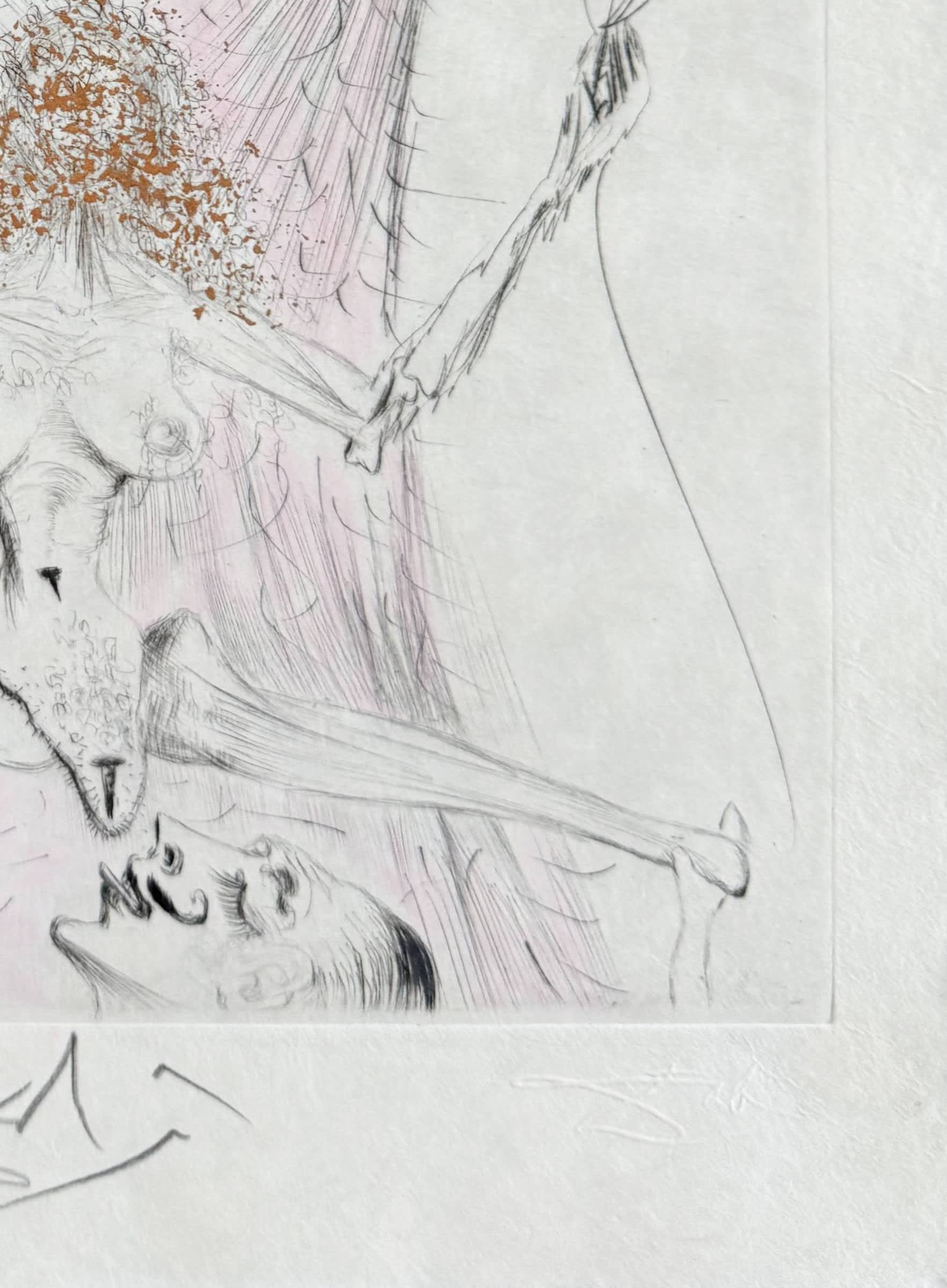 Salvador Dali - Femme tenant le voile, 1969 - Image 5