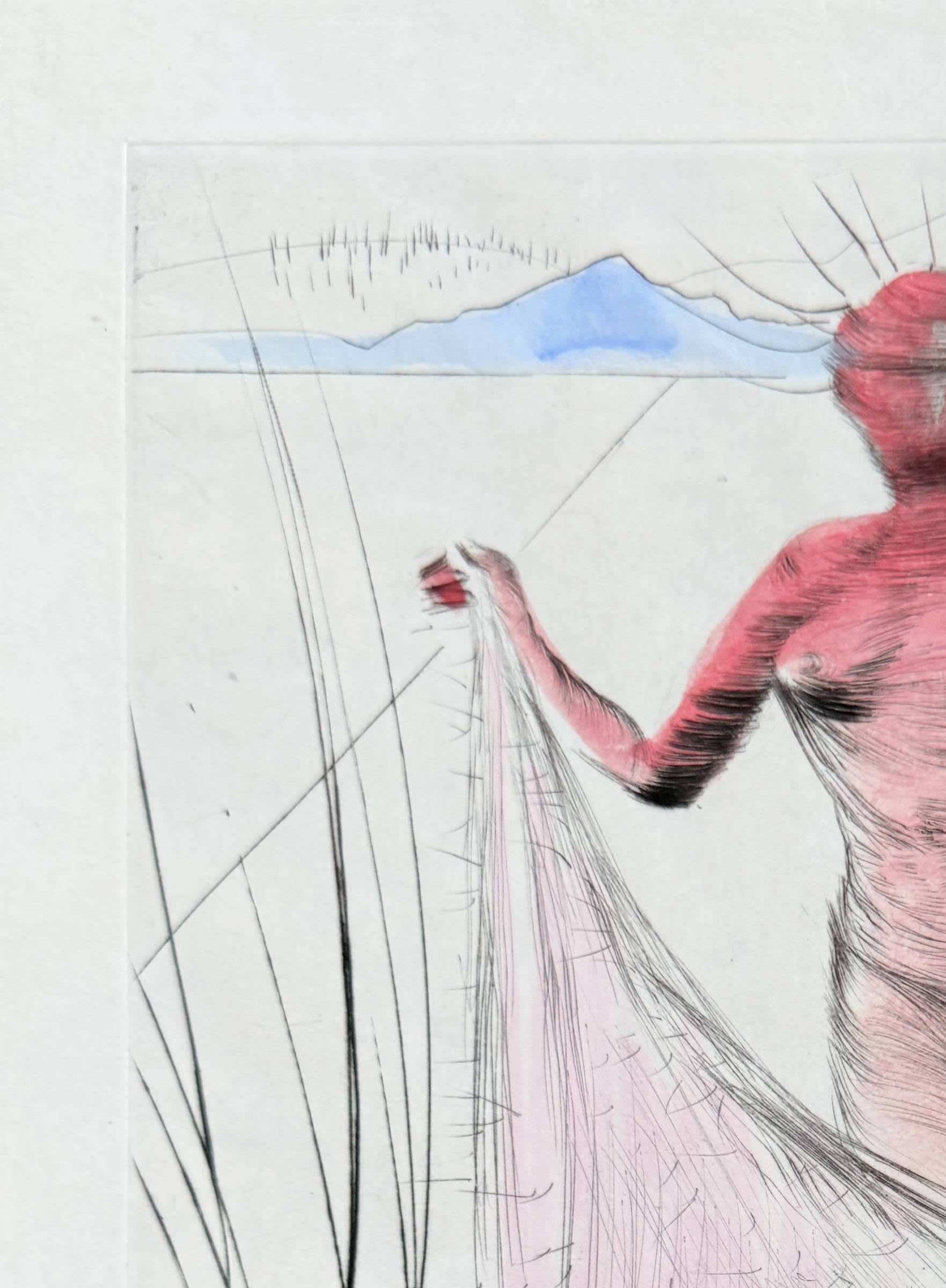 Salvador Dali - Femme tenant le voile, 1969 - Image 2