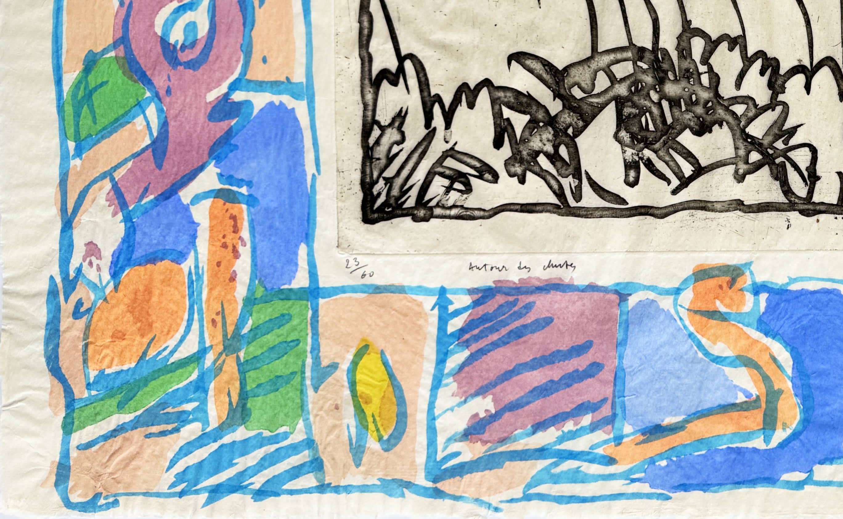 Pierre Alechinsky - Autour de chute, 1979 - Image 4