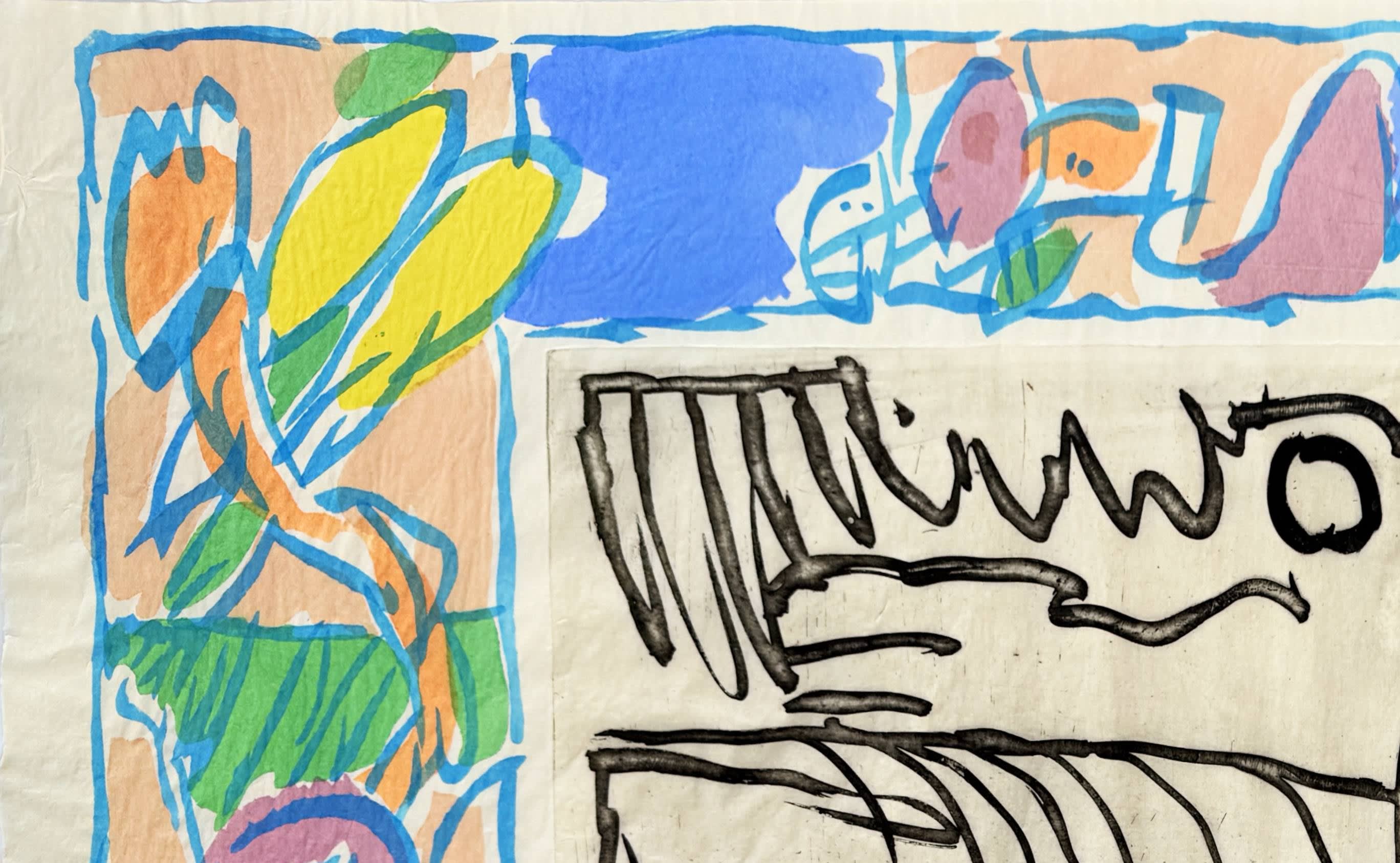 Pierre Alechinsky - Autour de chute, 1979 - Image 2