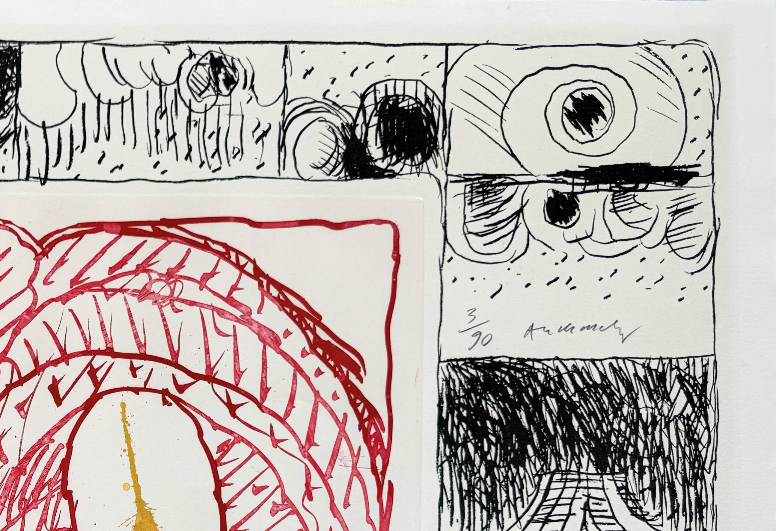 Pierre Alechinsky - Chapeau fort, 1976 - Image 4