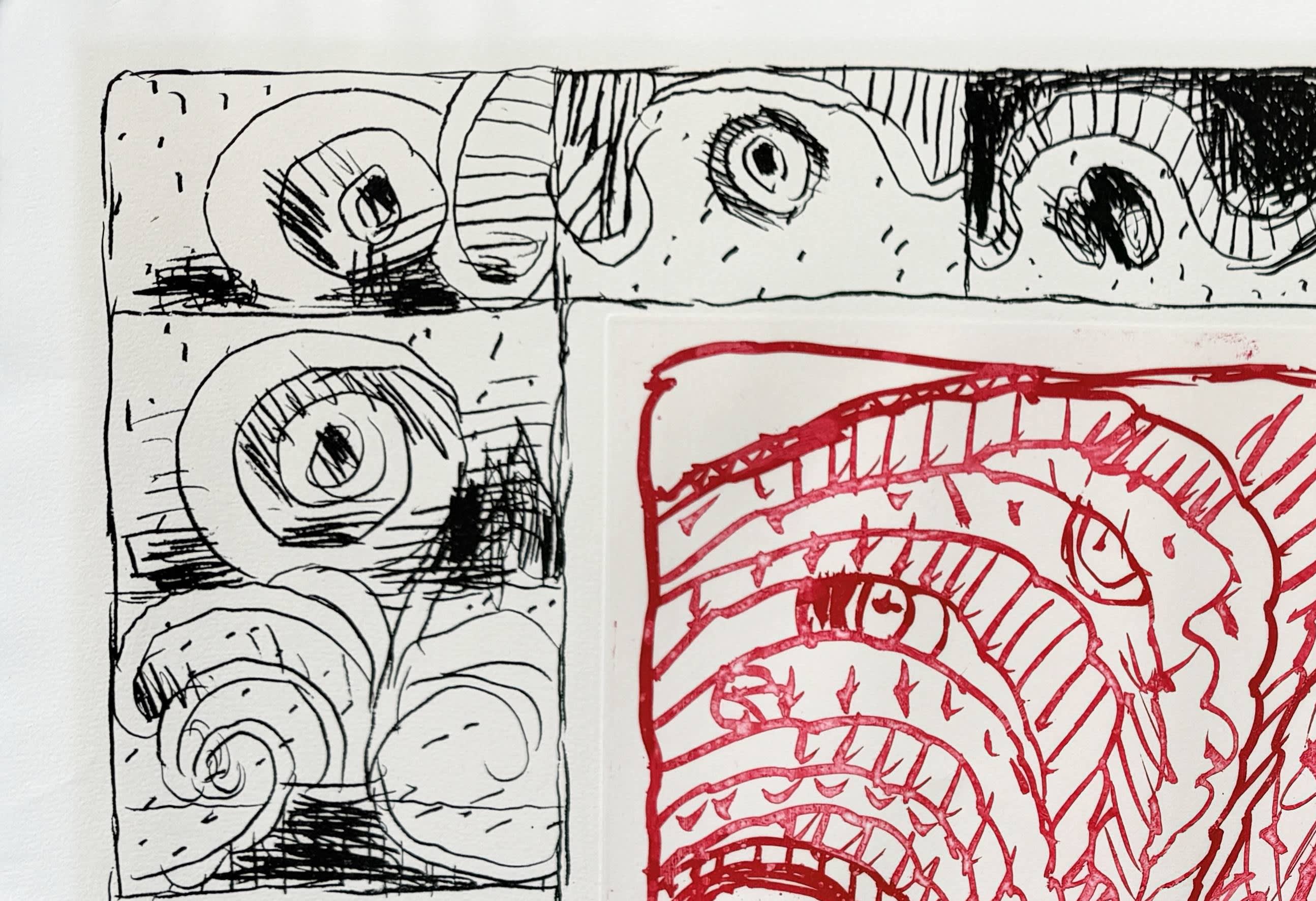 Pierre Alechinsky - Chapeau fort, 1976 - Image 3