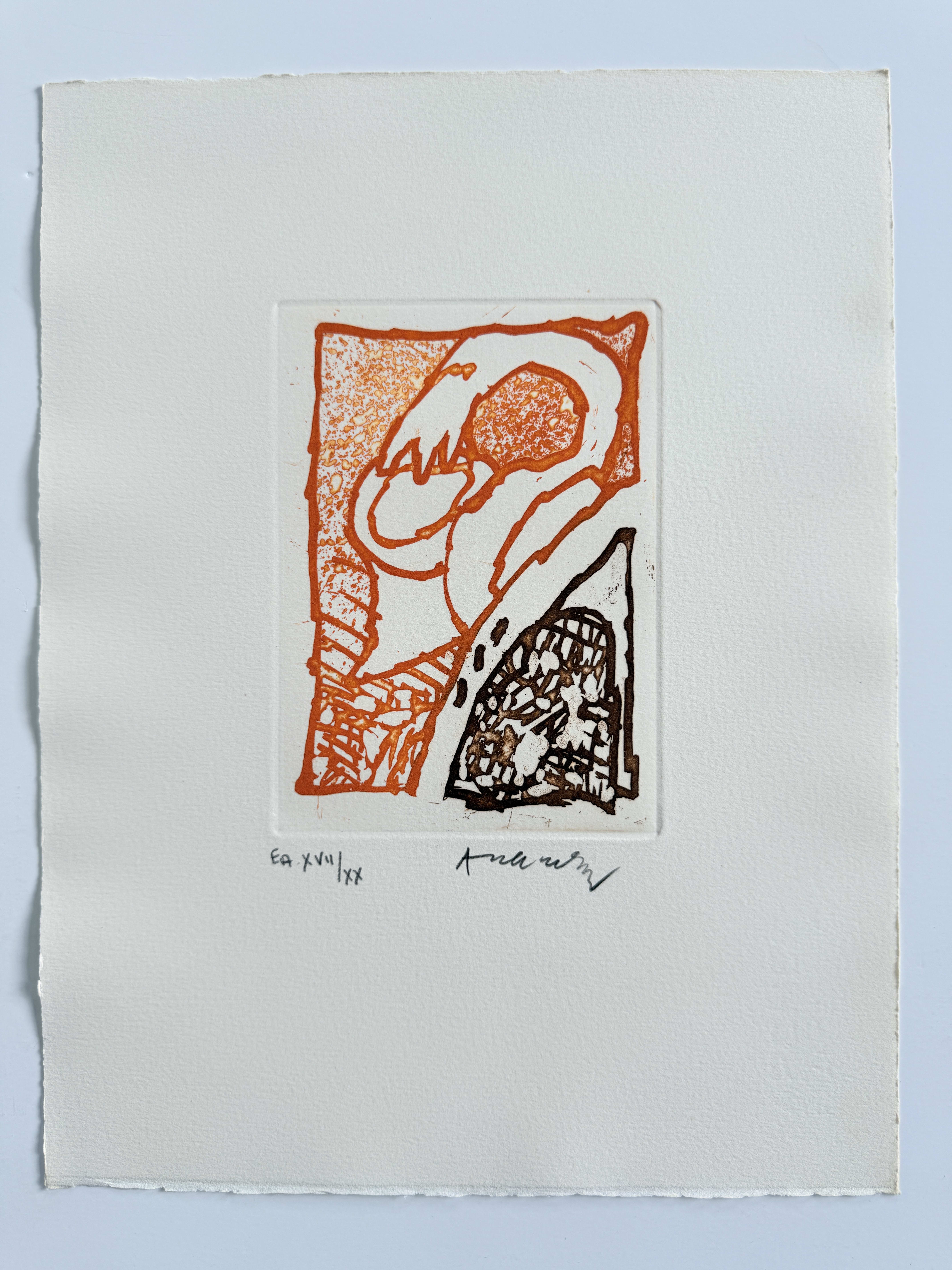 Pierre Alechinsky - Maint corps des chambres, 1980 - Image 4