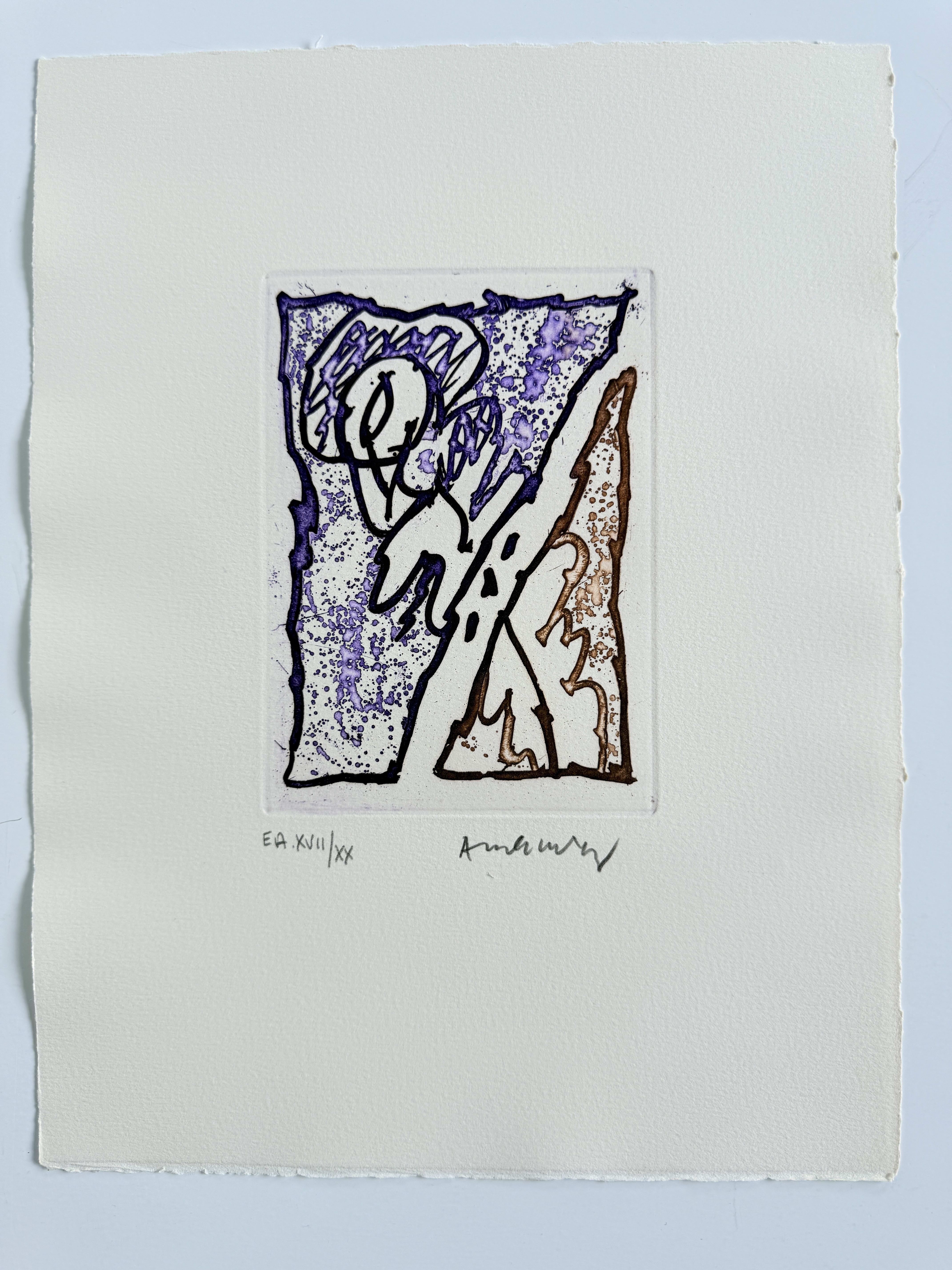 Pierre Alechinsky - Maint corps des chambres, 1980 - Image 3