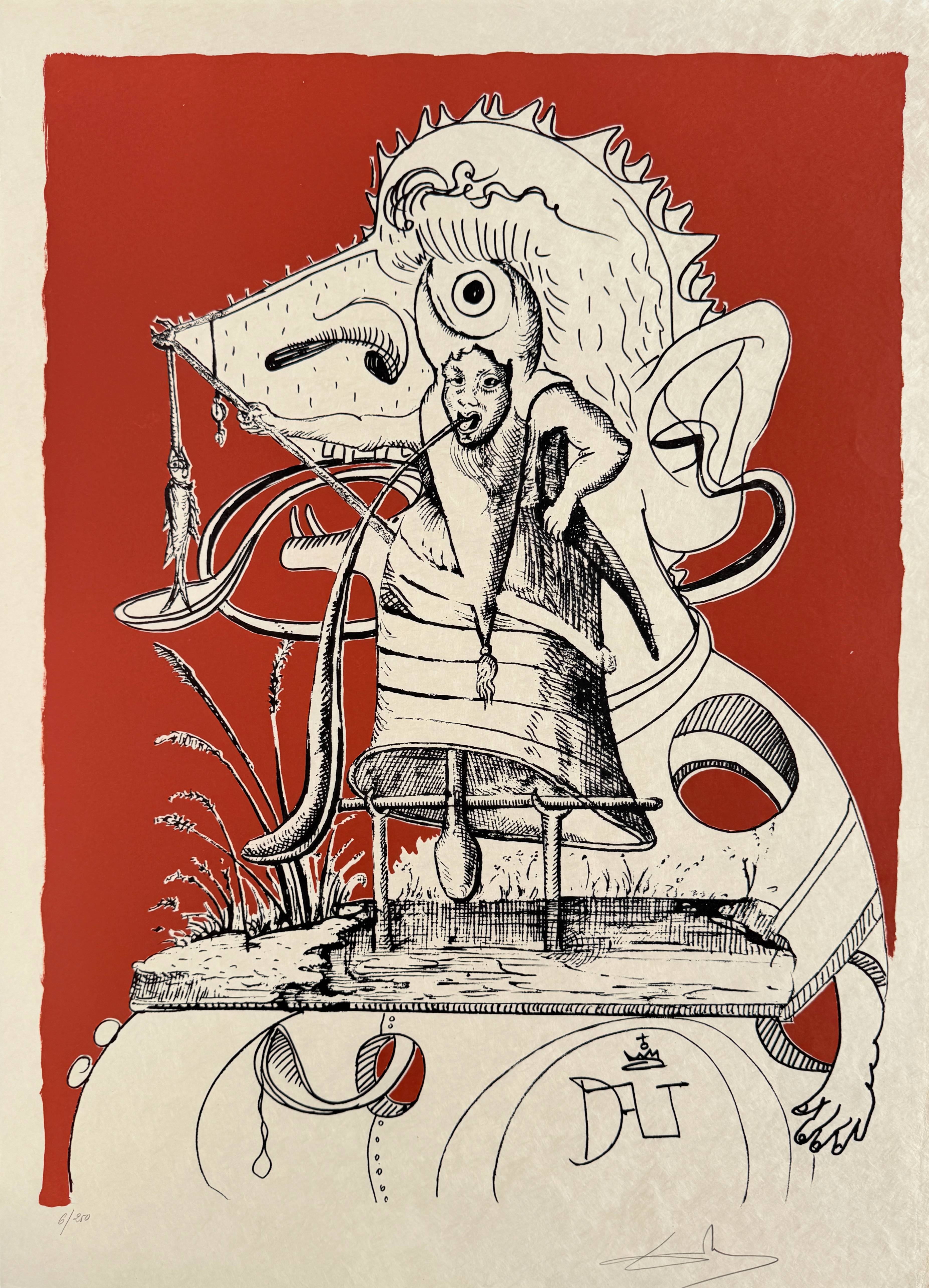 Salvador Dali - Les Songes Drôlatiques de Pantagruel, Planche XIV, 1973