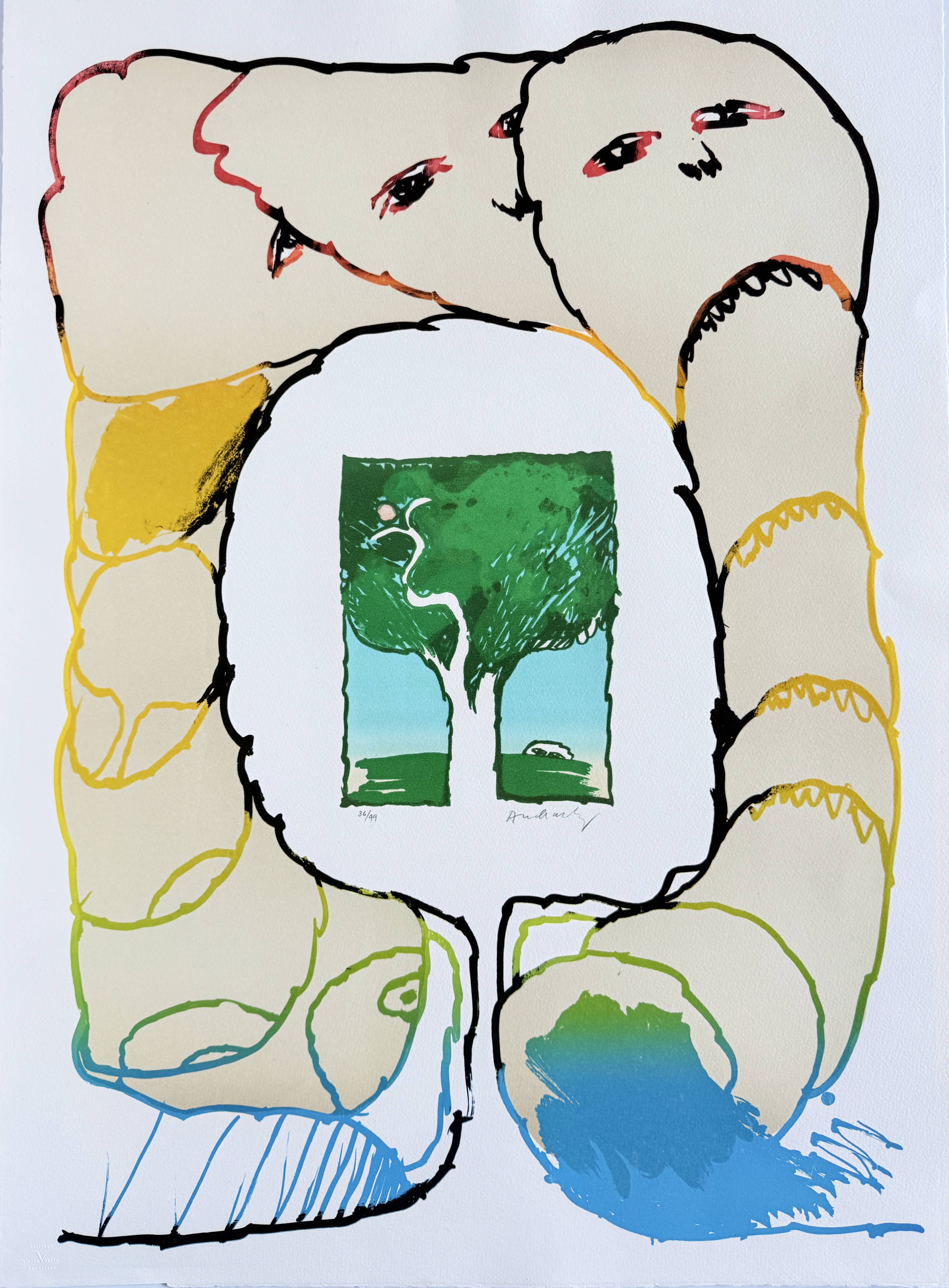PIERRE ALECHINSKY L'imagination Prend Le Pouvoir 32 x 23 Offset Lithograph 196 PIERRE ALECHINSKY L'imagination Prend Le Pouvoir 32 x 23 Offset Lithograph 196