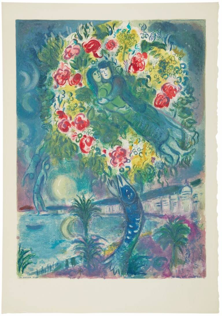 Marc Chagall - Couple et poisson (Couple and Fish), 1967