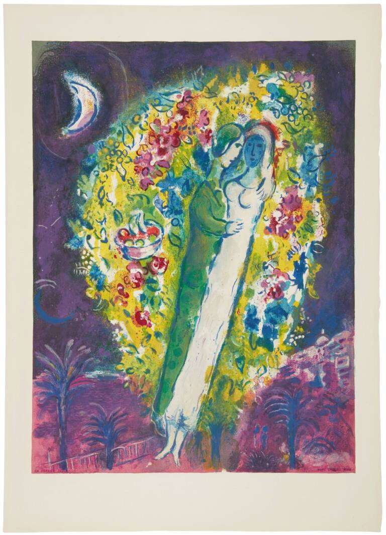 Marc Chagall - Couple dans les Mimosas (Couple in Mimosa), 1967
