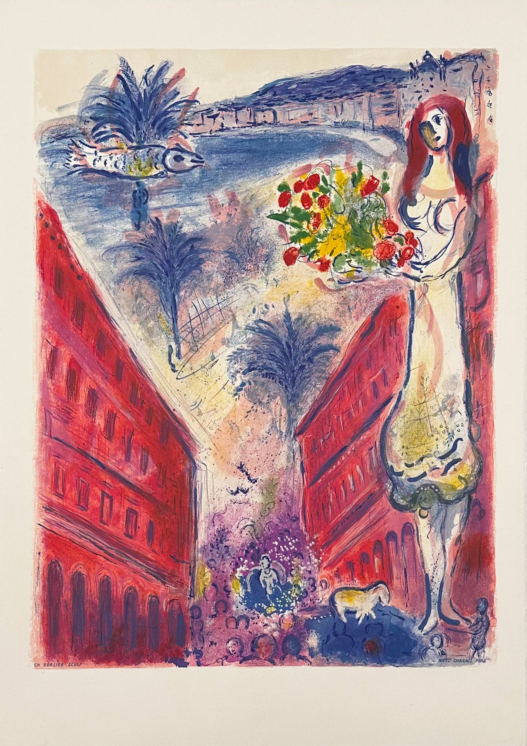 Marc Chagall - Avenue de la victoire à Nice, 1967