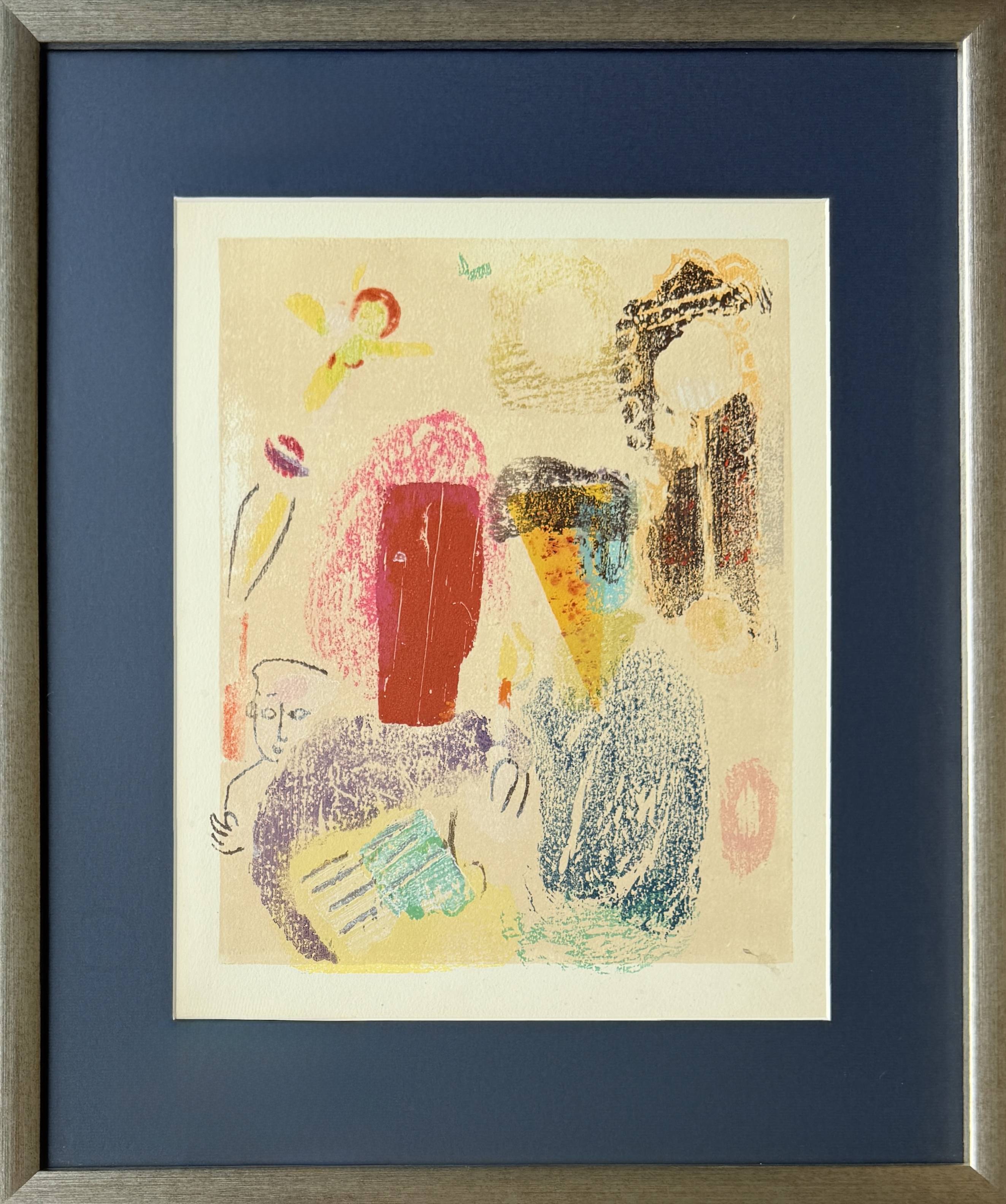 Marc Chagall - Poèmes, Planche XXII (trial proof), 1968