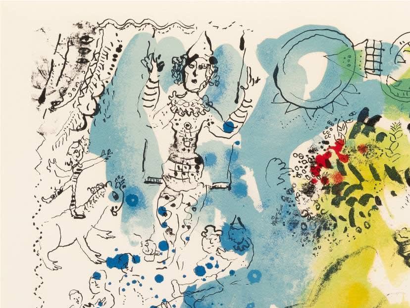 Marc Chagall - Lumiere du cirque (The Light of the Circus), 1969 - Image 5