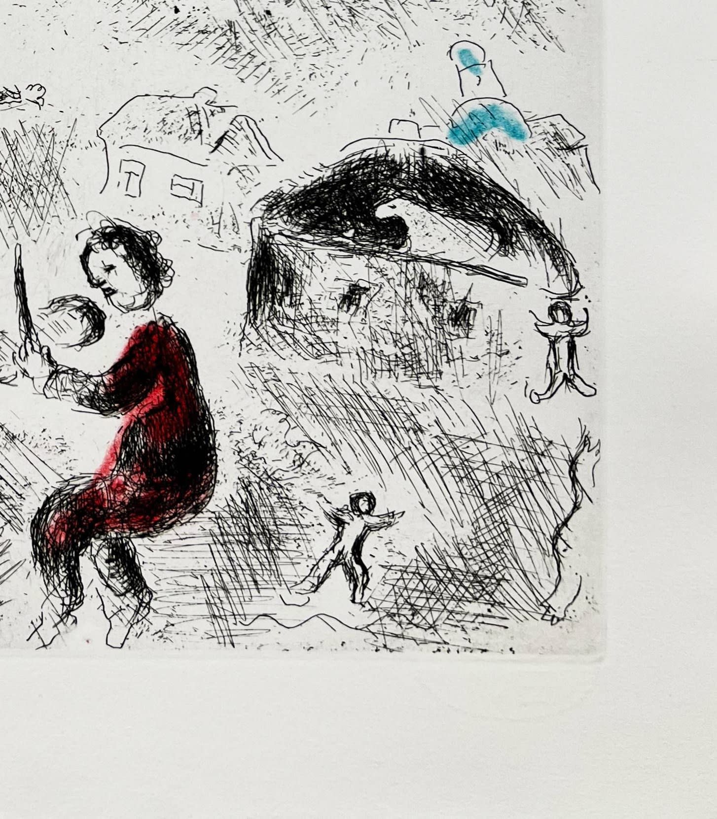 Marc Chagall - Celui qui dit les choses sans rien dire, Planche XXV, 1976 - Image 5