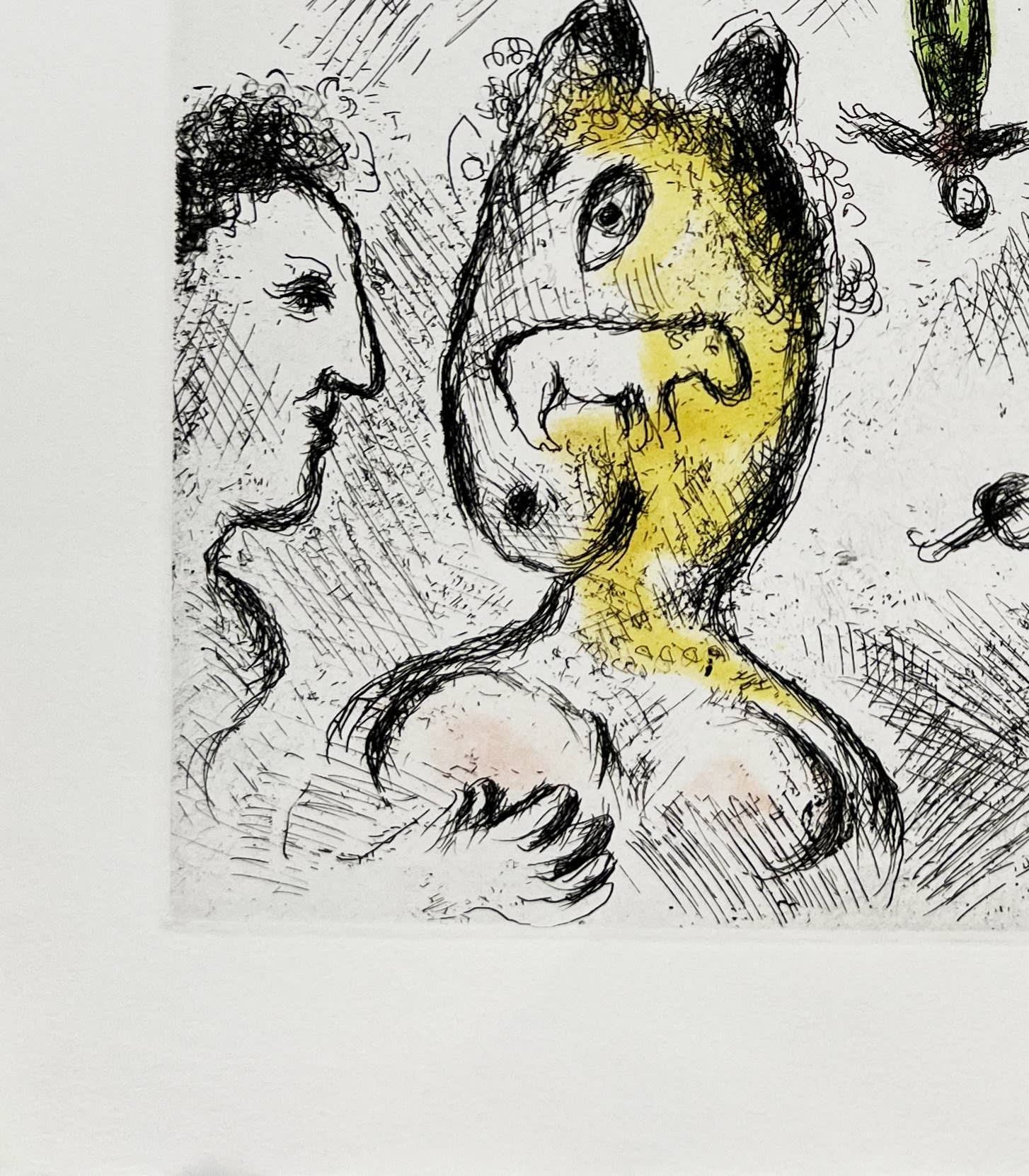 Marc Chagall - Celui qui dit les choses sans rien dire, Planche XXV, 1976 - Image 4