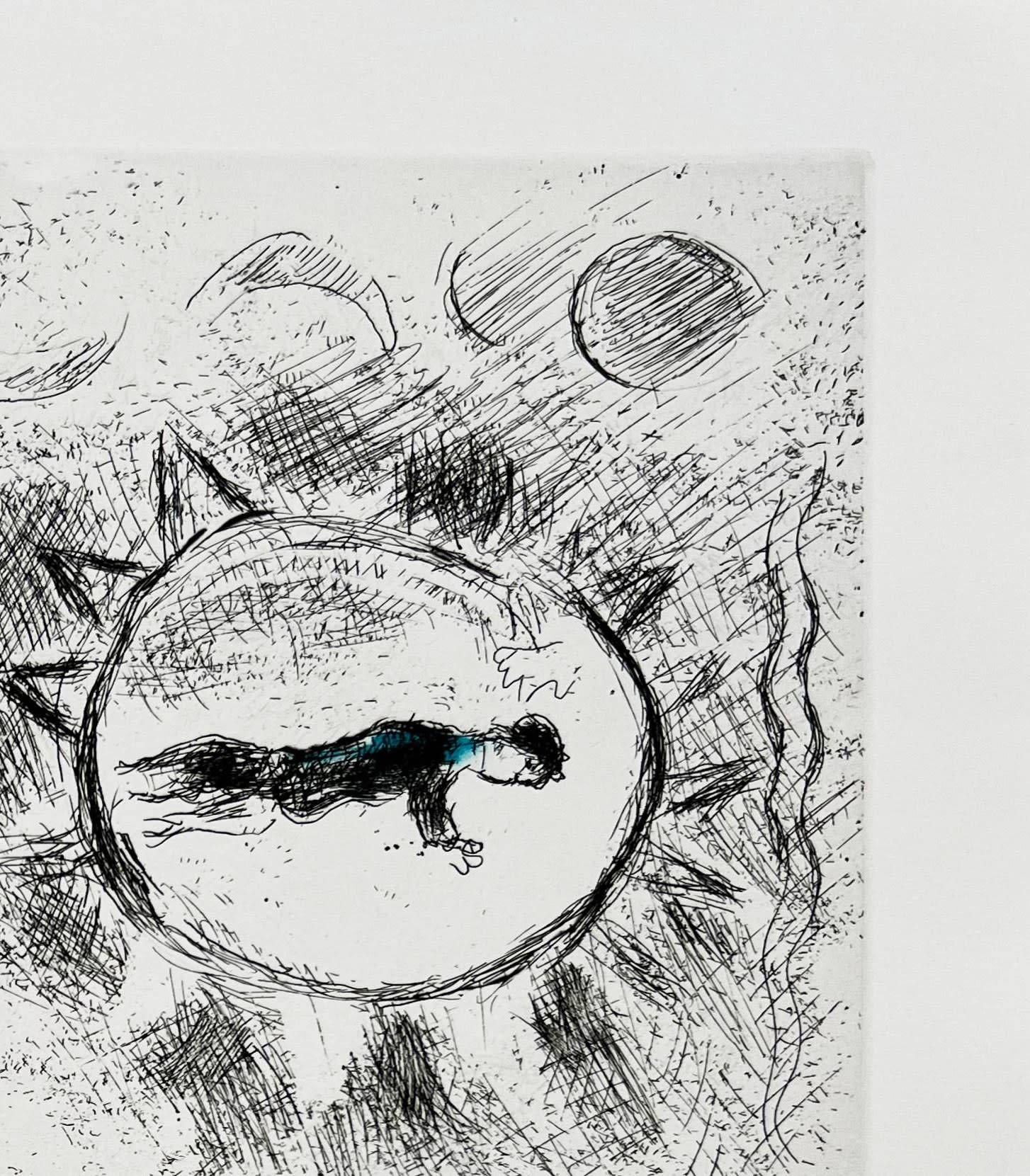 Marc Chagall - Celui qui dit les choses sans rien dire, Planche XXV, 1976 - Image 3