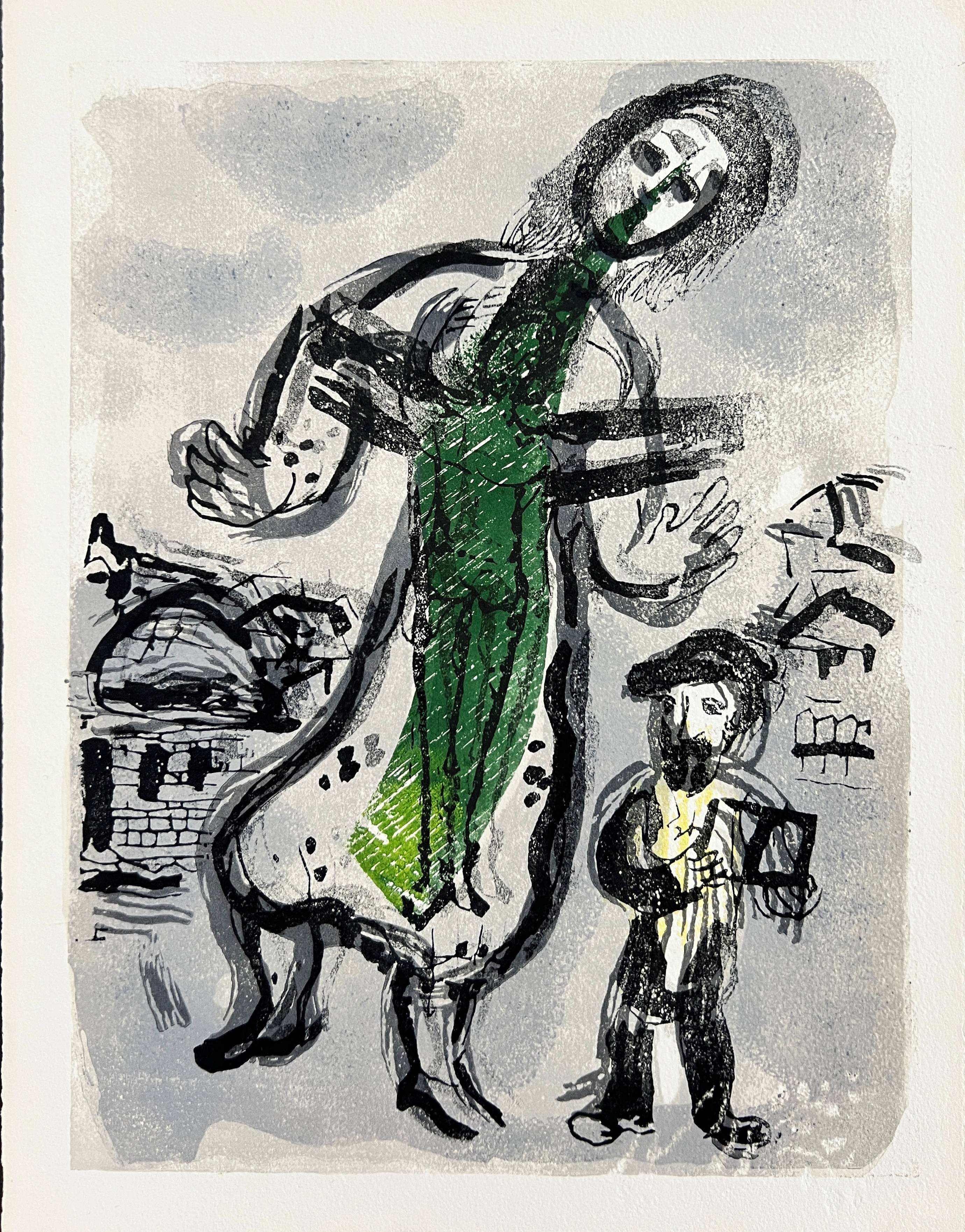 Marc Chagall - Poèmes, Planche XIII, 1968 - Image 2