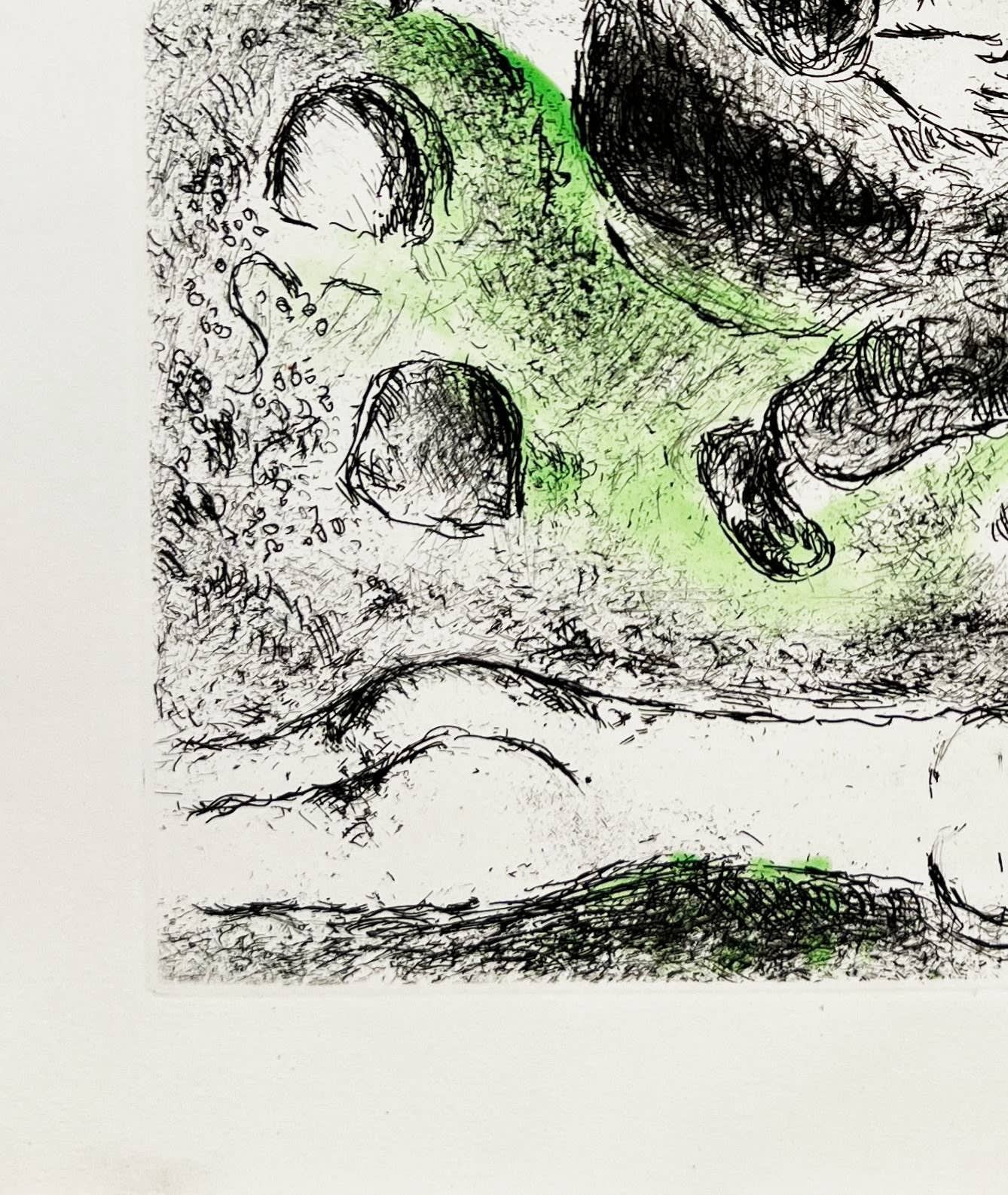 Marc Chagall - Celui qui dit les choses sans rien dire, Planche XII, 1976 - Image 5