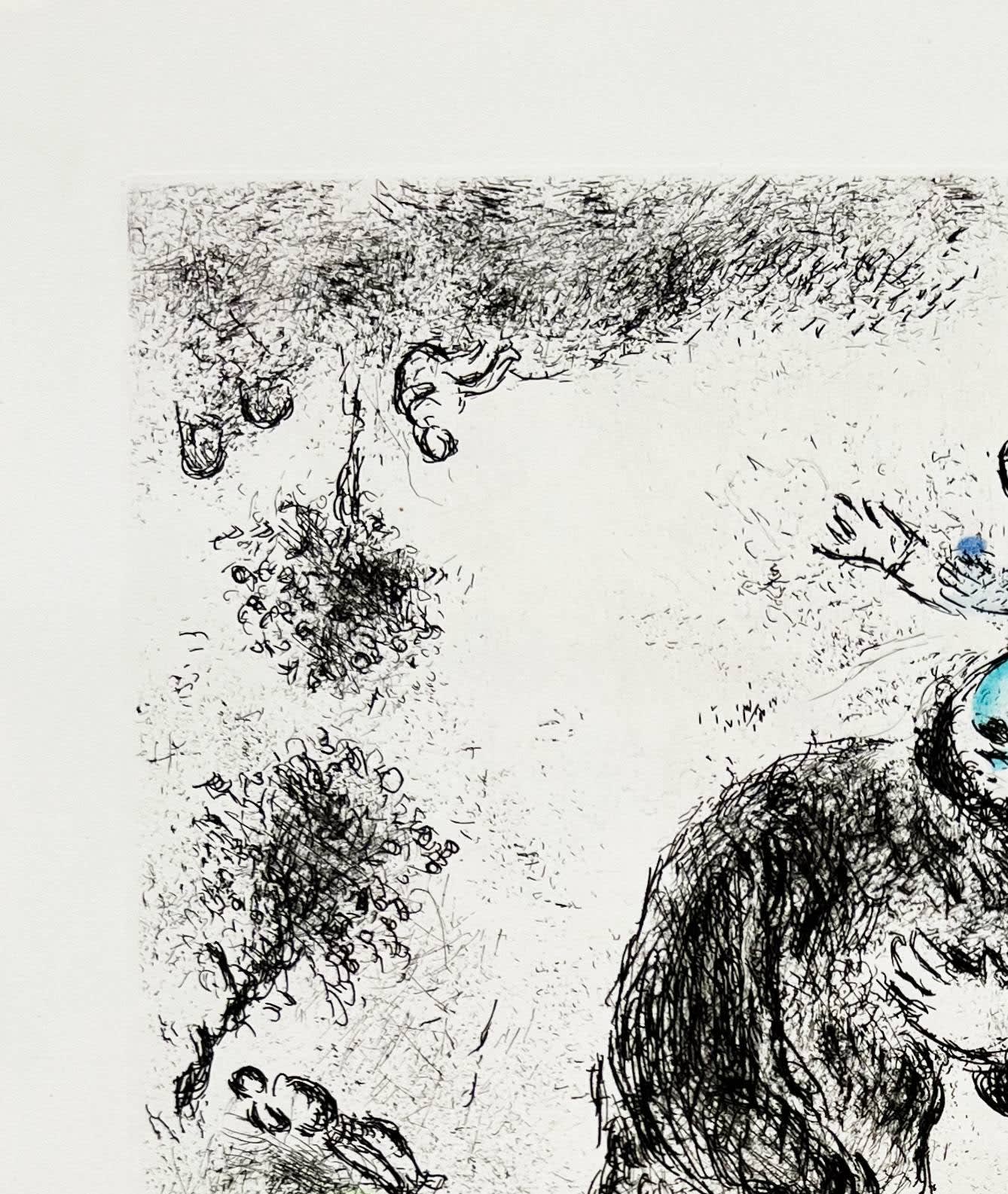 Marc Chagall - Celui qui dit les choses sans rien dire, Planche XII, 1976 - Image 3