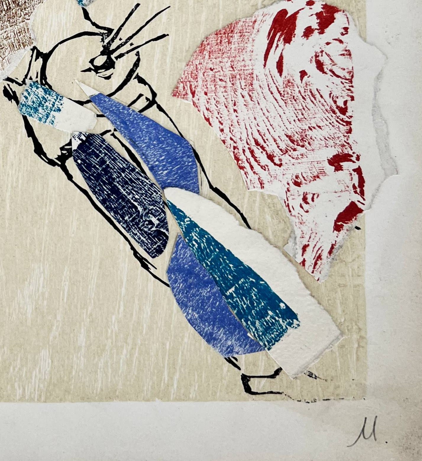 Marc Chagall - Poèmes, Planche XXI (collage enhanced), 1968 - Image 6