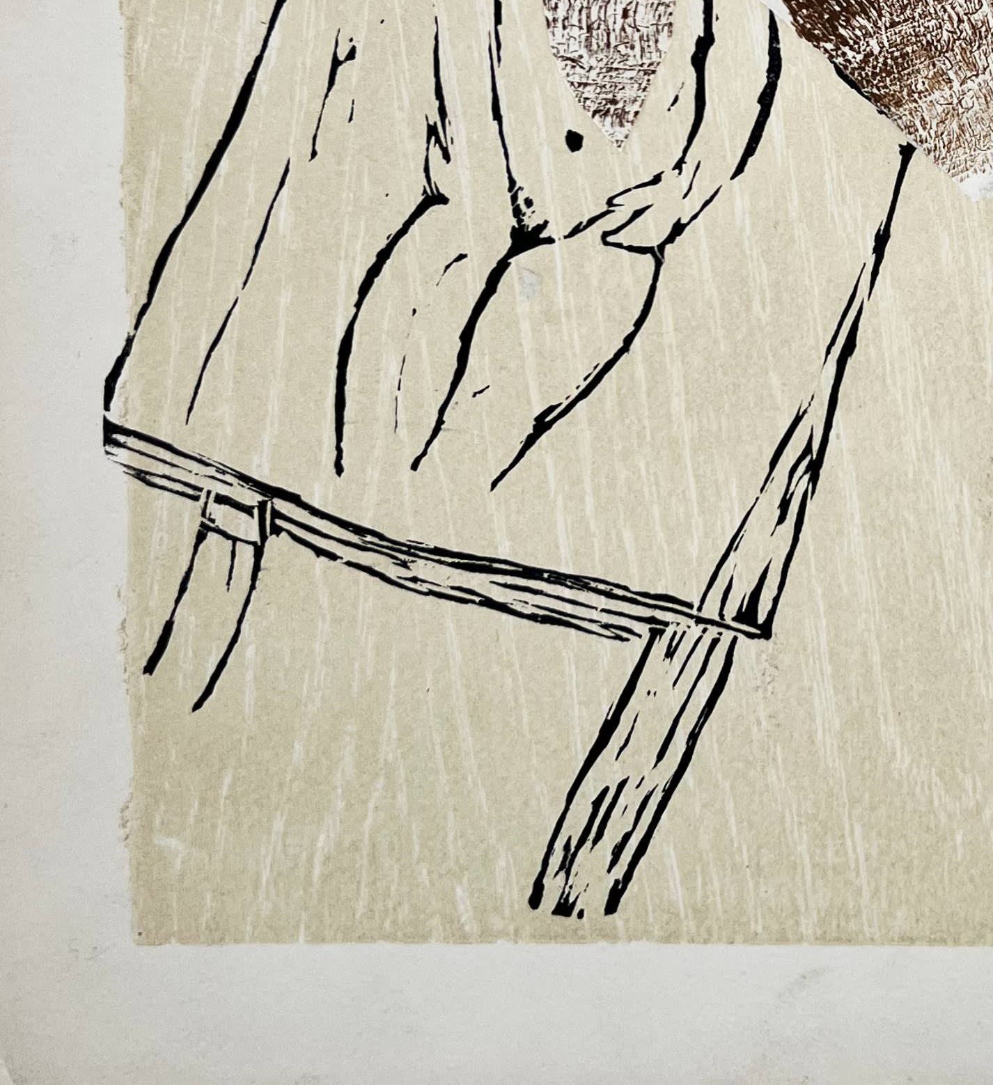 Marc Chagall - Poèmes, Planche XXI (collage enhanced), 1968 - Image 5