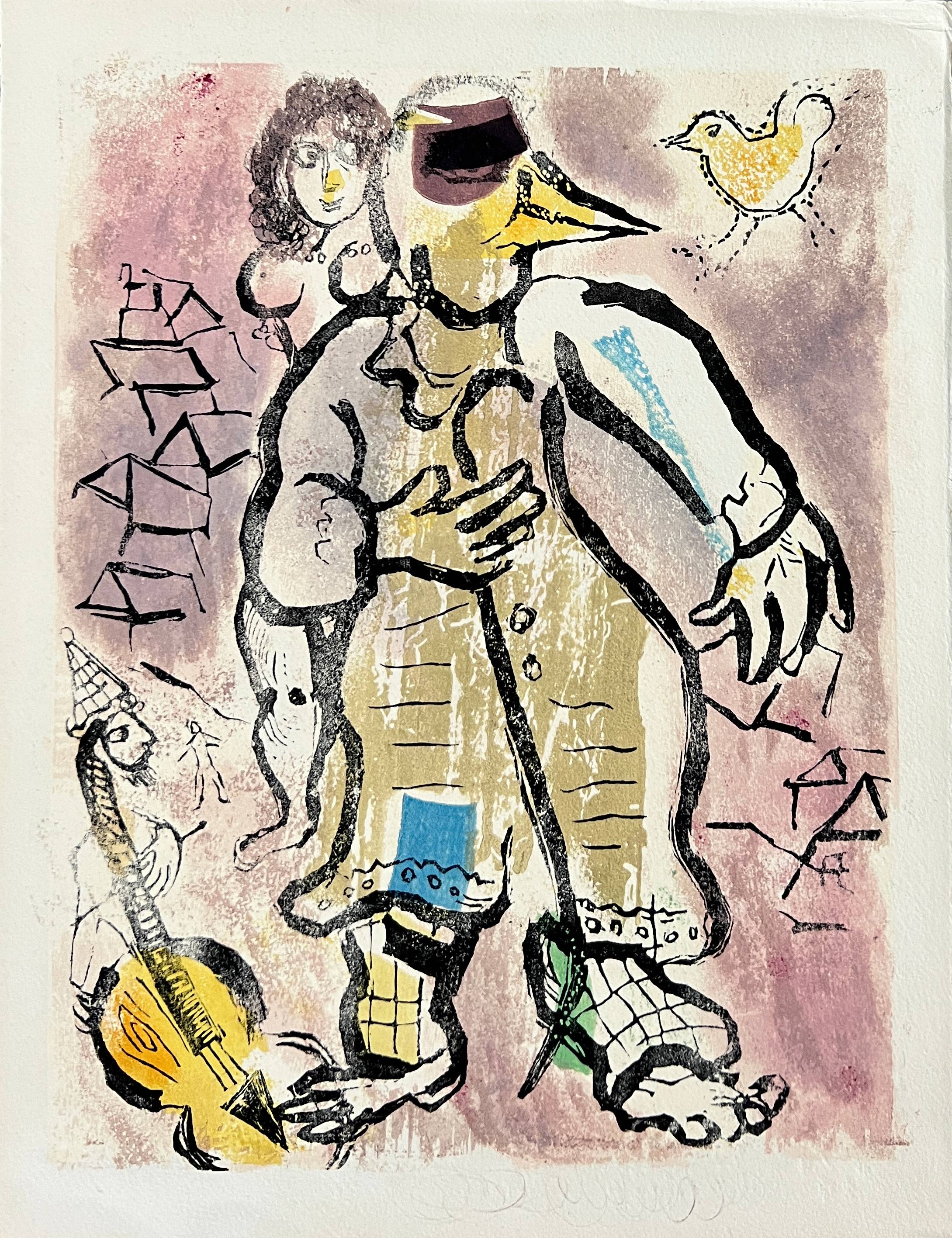 Marc Chagall - Poèmes, Planche XX, 1968 - Image 2