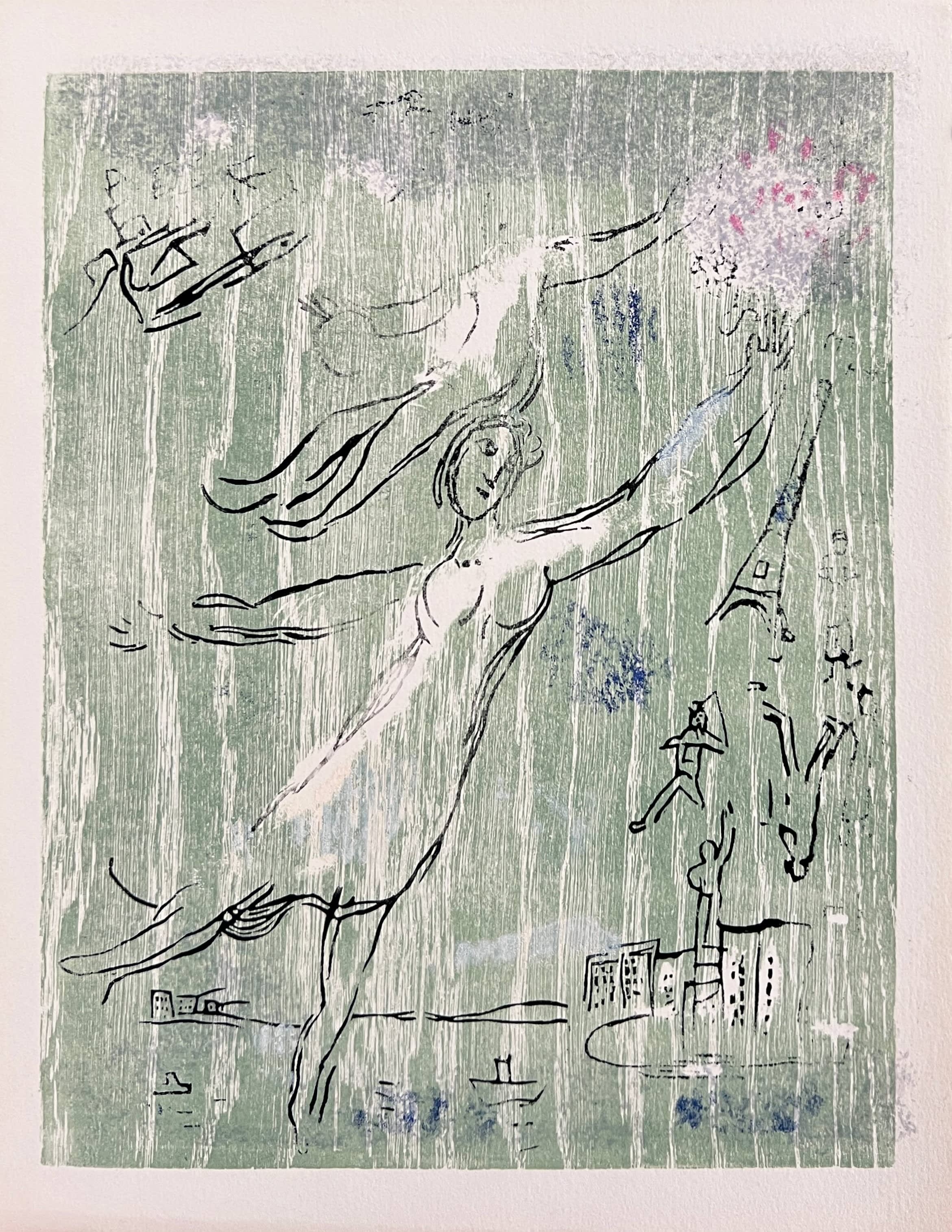 Marc Chagall - Poèmes, Planche IX (trial proof), 1968 - Image 2