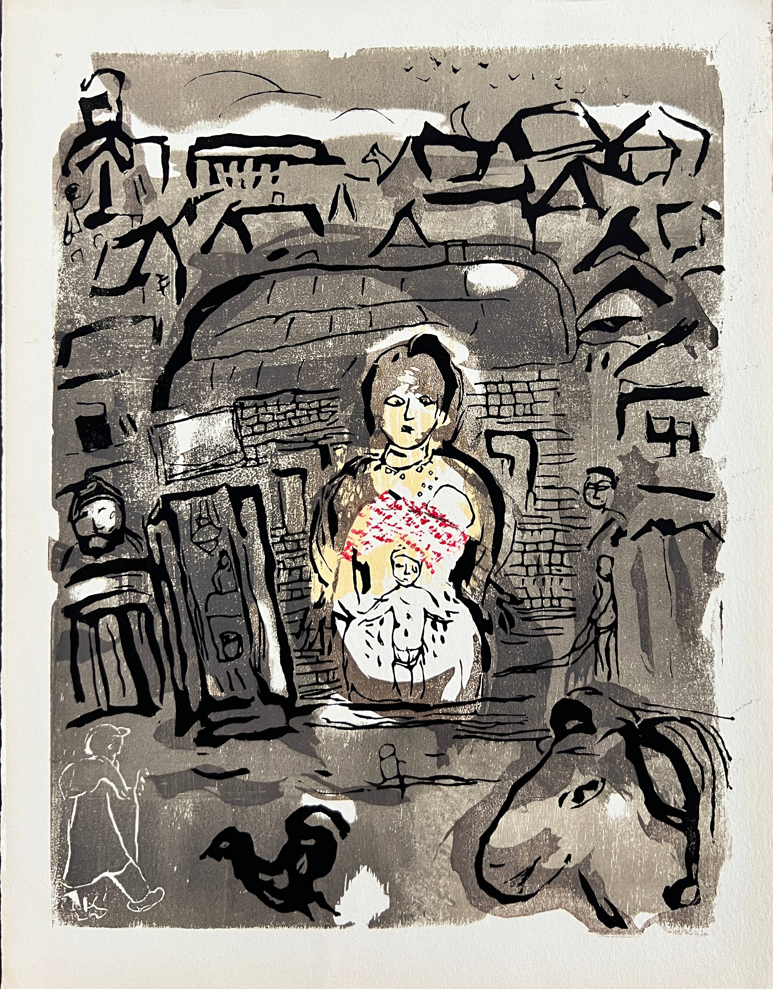 Marc Chagall - Poèmes, Planche VIII, 1968 - Image 2