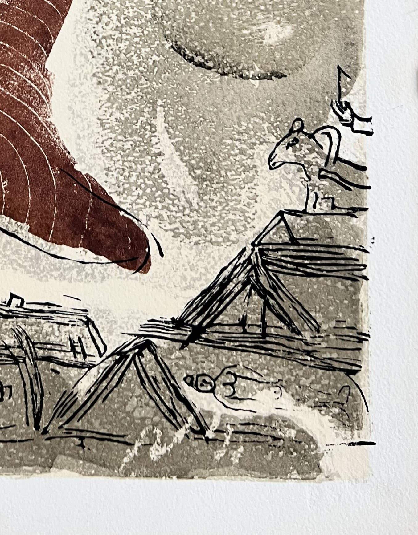 Marc Chagall - Poèmes, Planche II, 1968 - Image 6