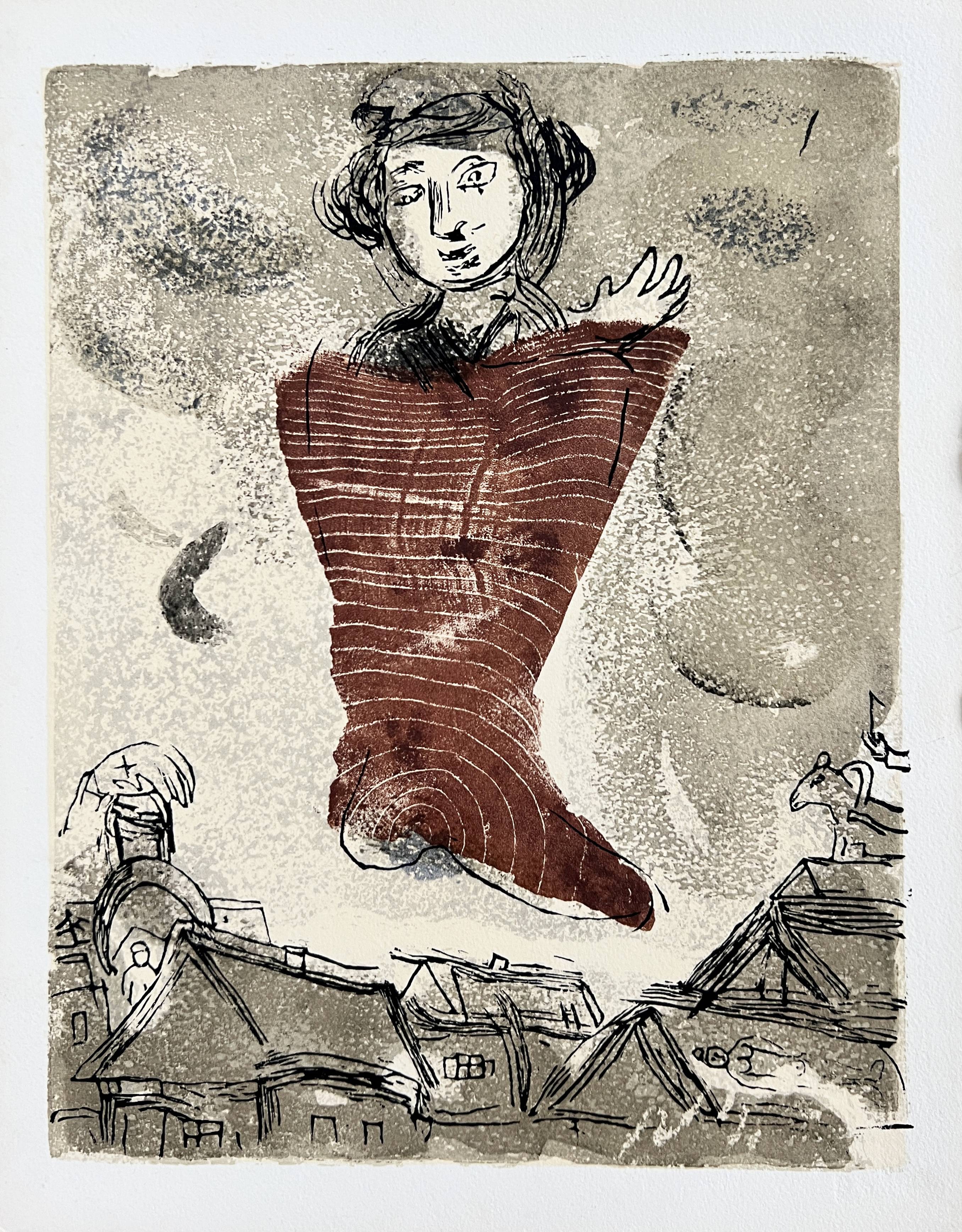 Marc Chagall - Poèmes, Planche II, 1968 - Image 2