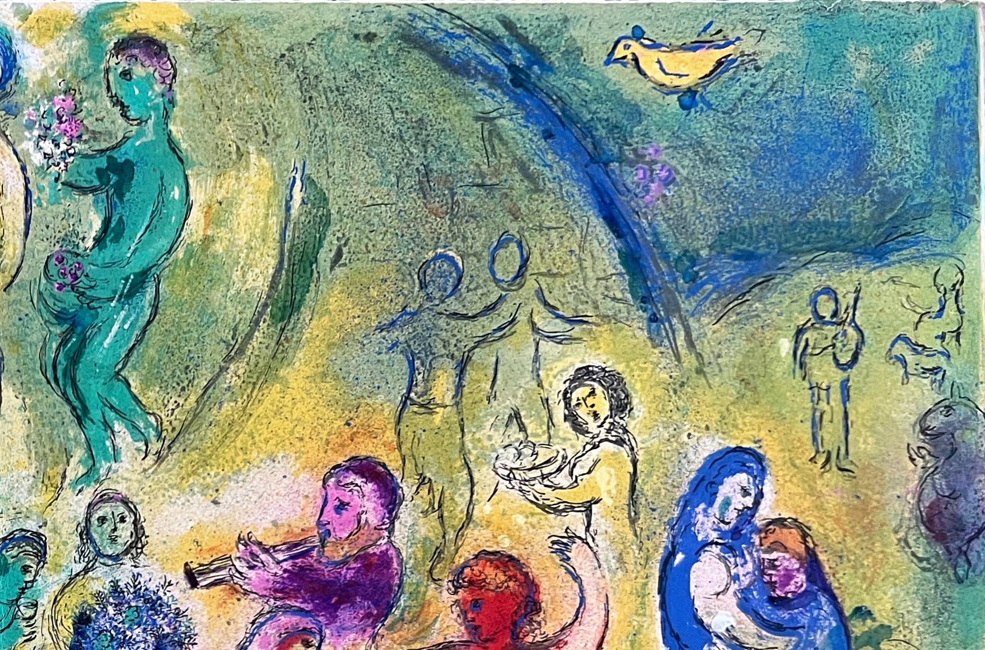 Marc Chagall - Daphnes and Chloé, Planche XLI, 1961 - Image 4