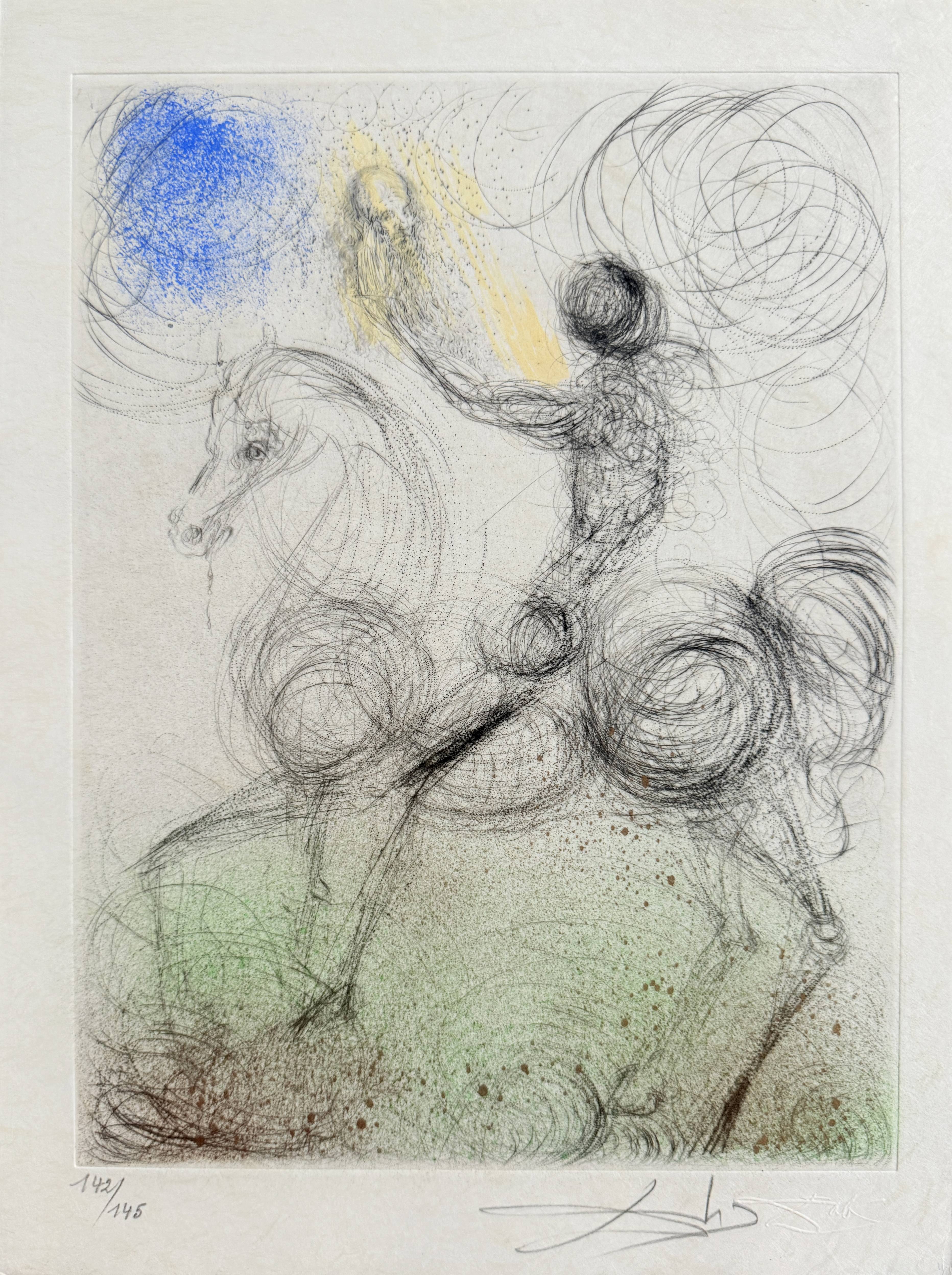 Salvador Dali - Cavalier et la mort (Knight and Death), 1969