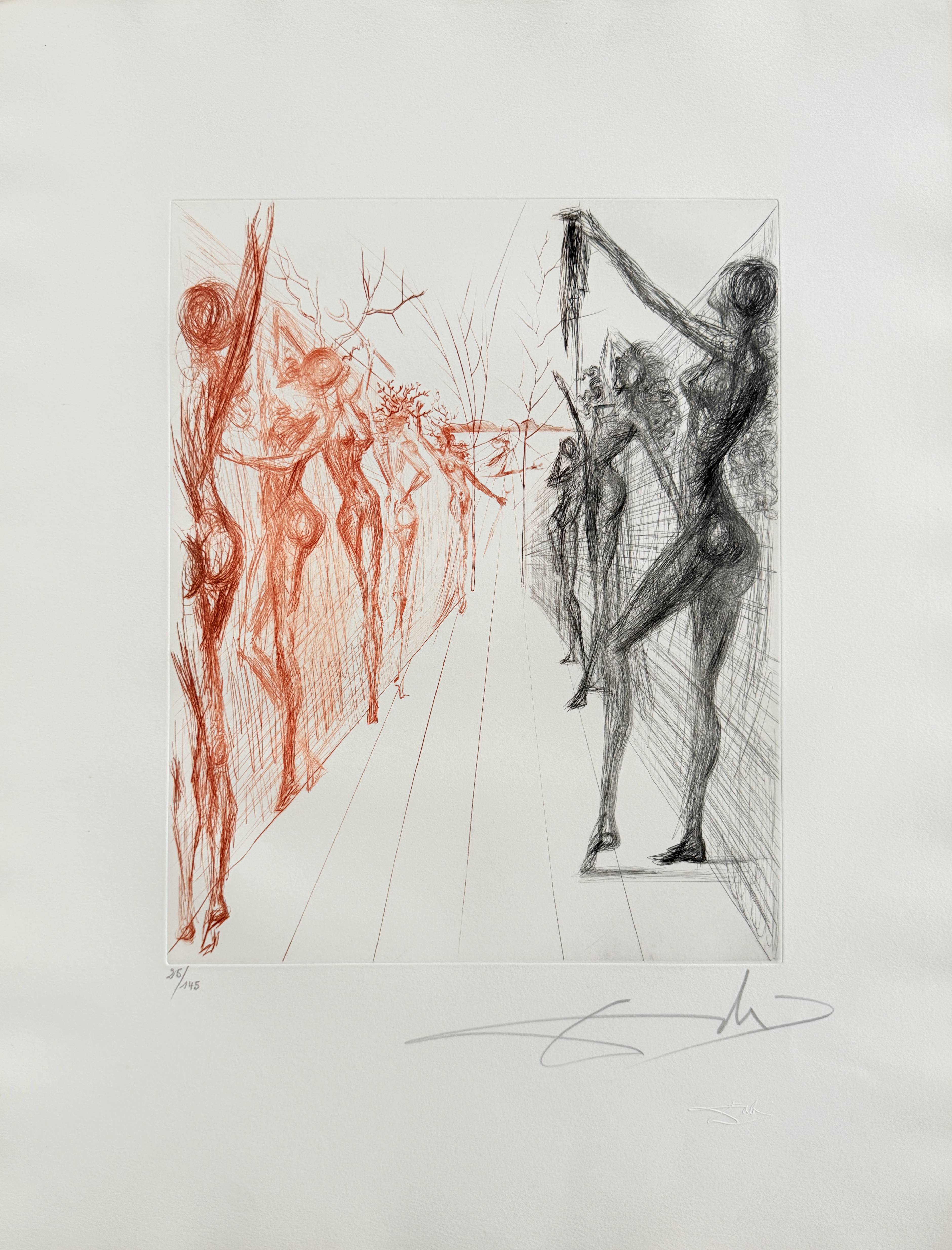 Salvador Dali - Corridor de Kathmandou (Katmandu Corridor), 1969