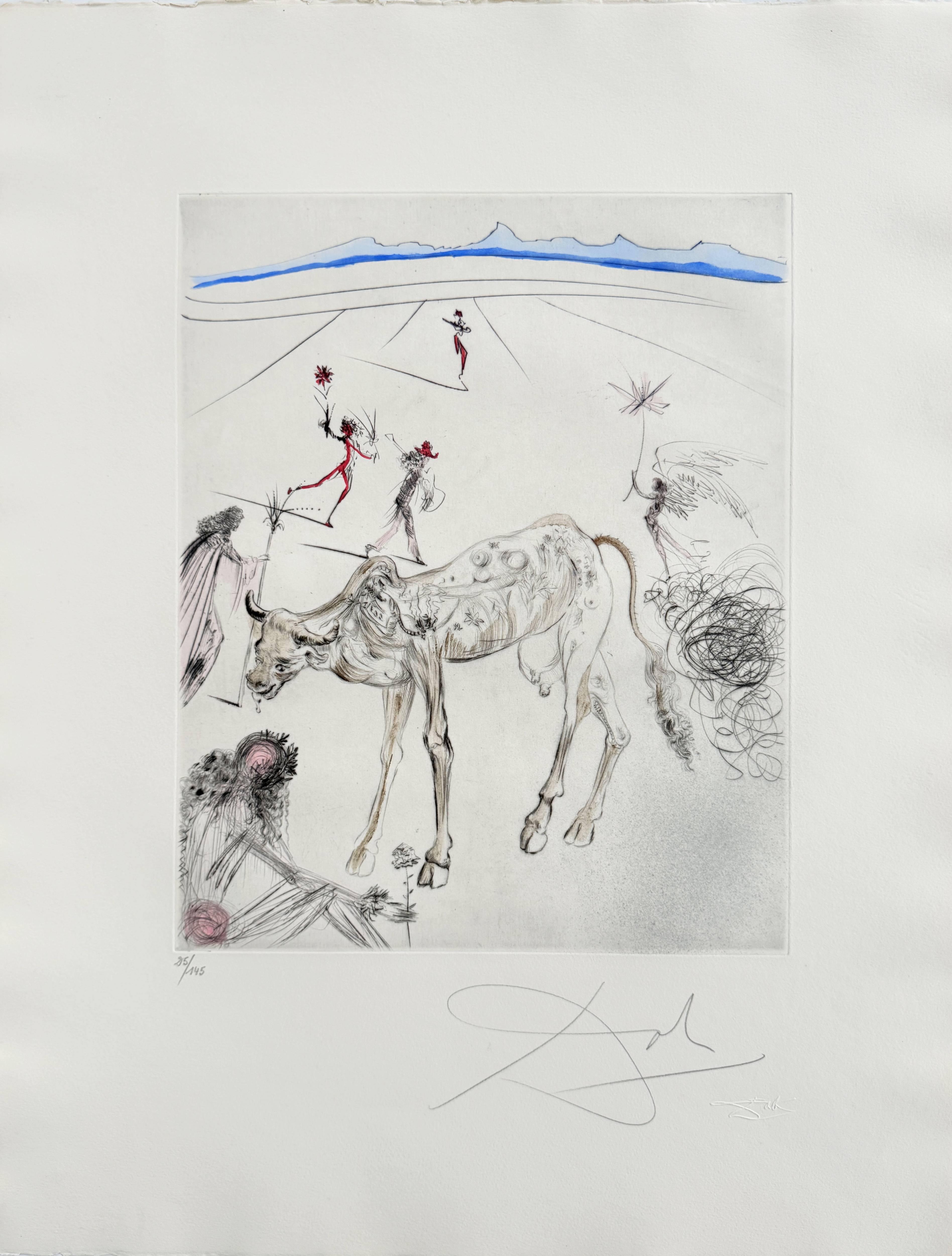 Salvador Dali - La Vache sacrée (The Sacred Cow), 1969