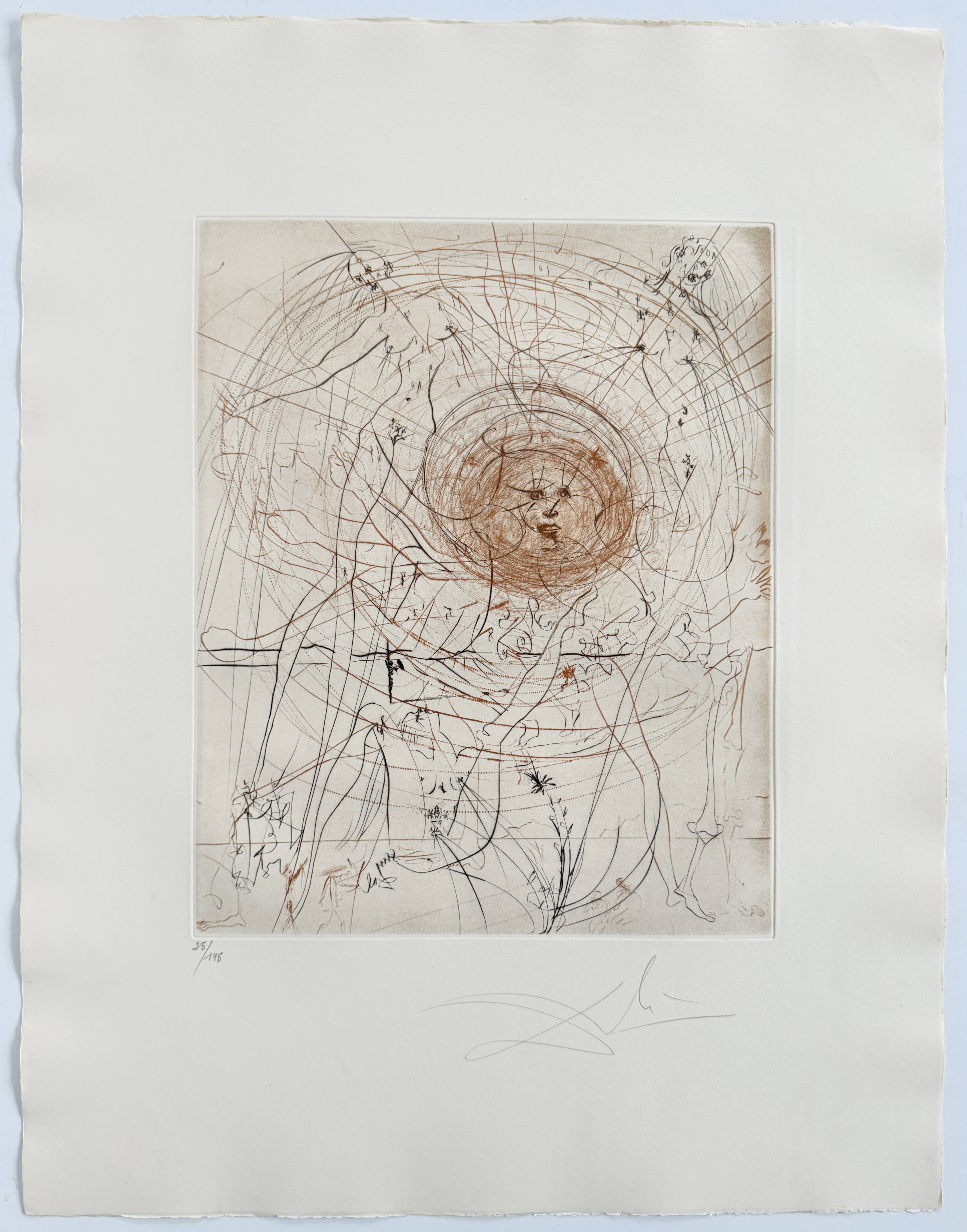 Salvador Dali - Le Soleil (The Sun), 1969 - Image 7