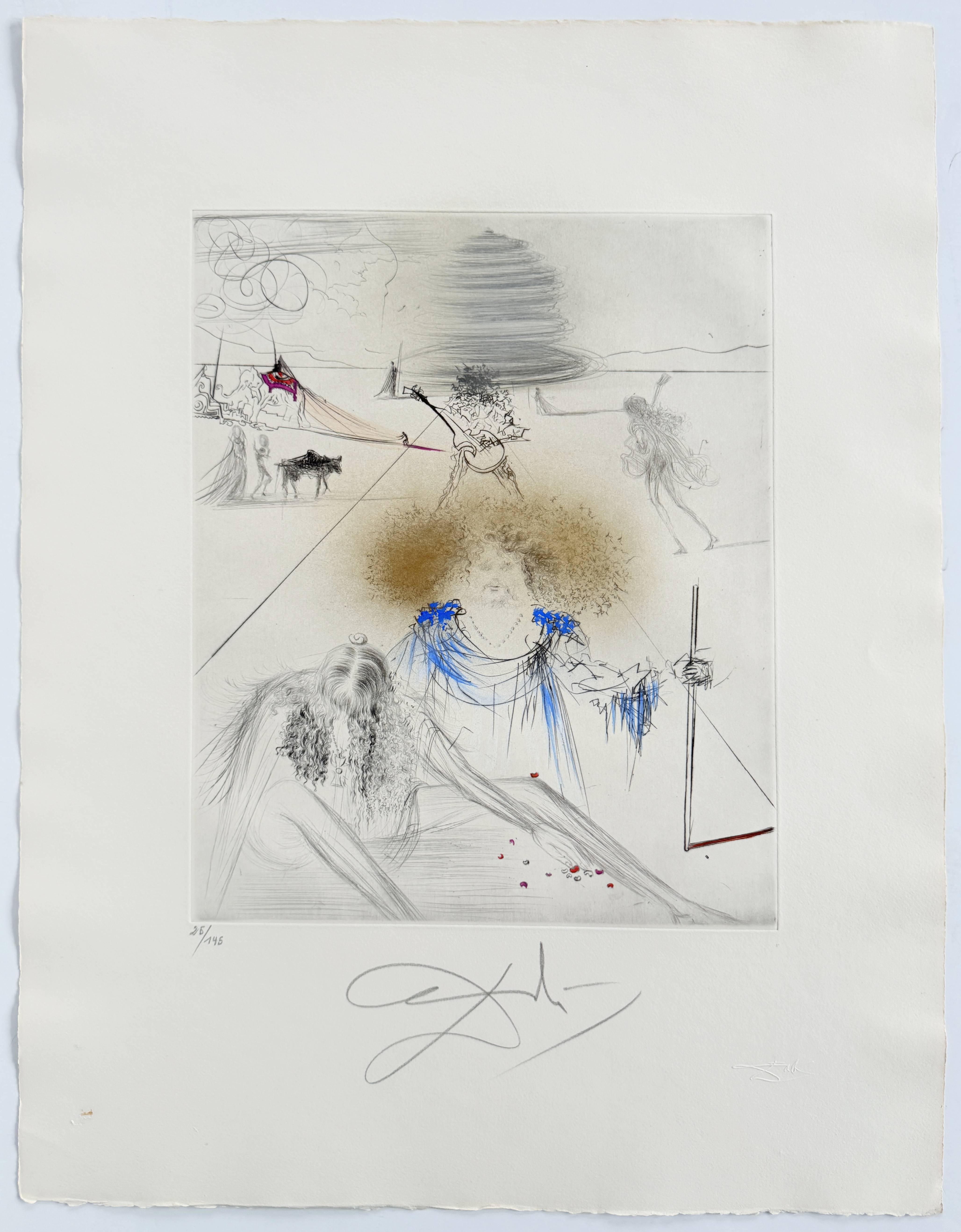 Salvador Dali - Le Vieil Hippy (The Old Hippy), 1969 - Image 7