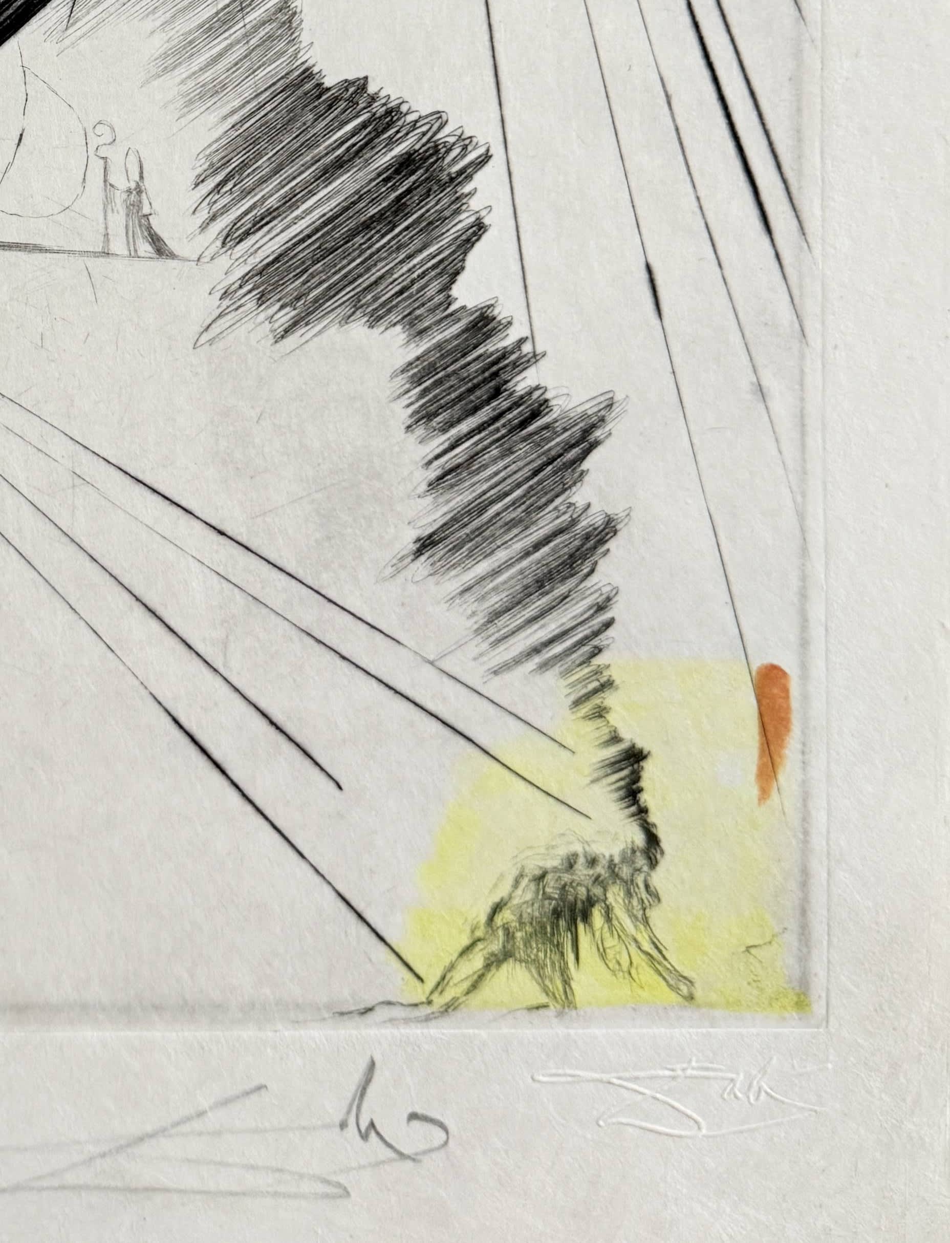 Salvador Dali - Femme au clown (Woman with Clown), 1969 - Image 5