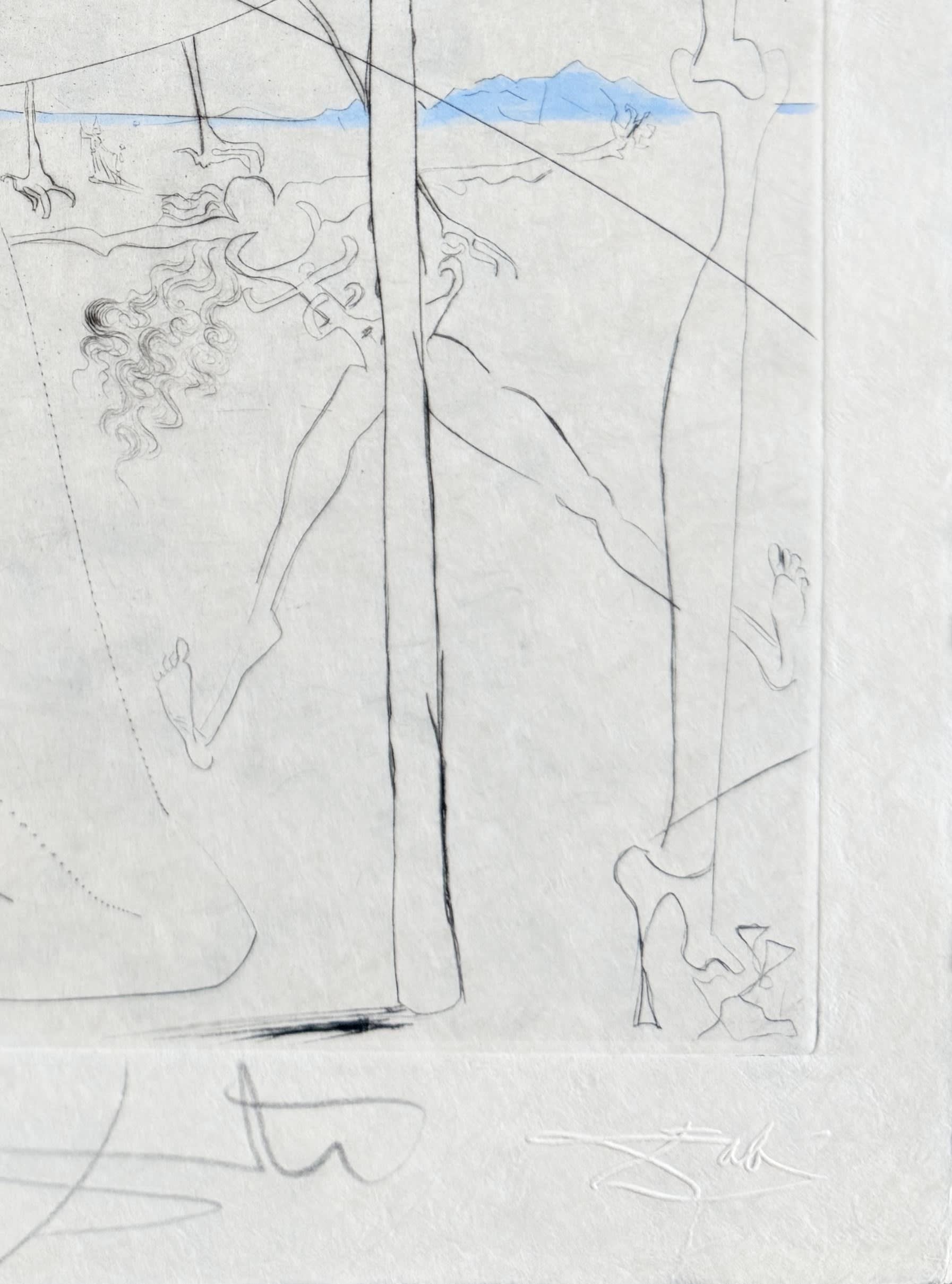 Salvador Dali - Femme à le béquille, 1969 - Image 5