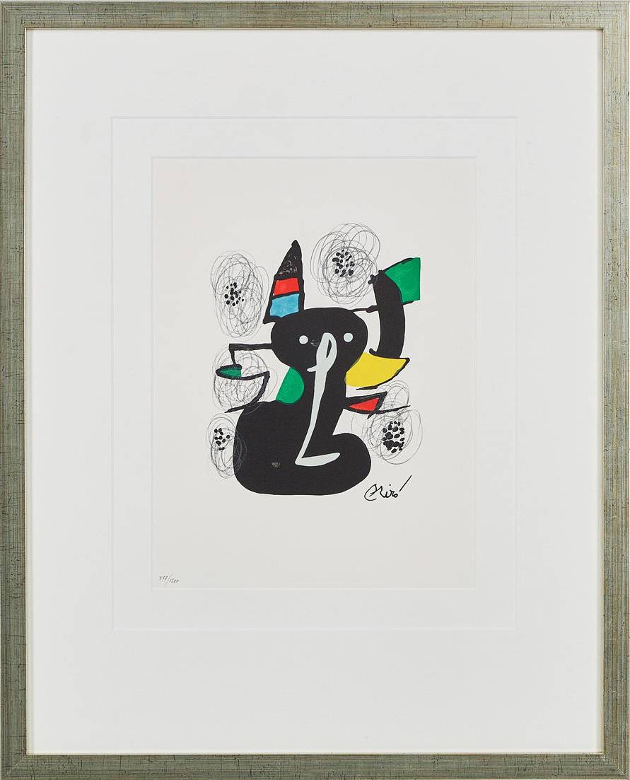 Joan Miro - La Mélodie Acide, Planche III, 1980
