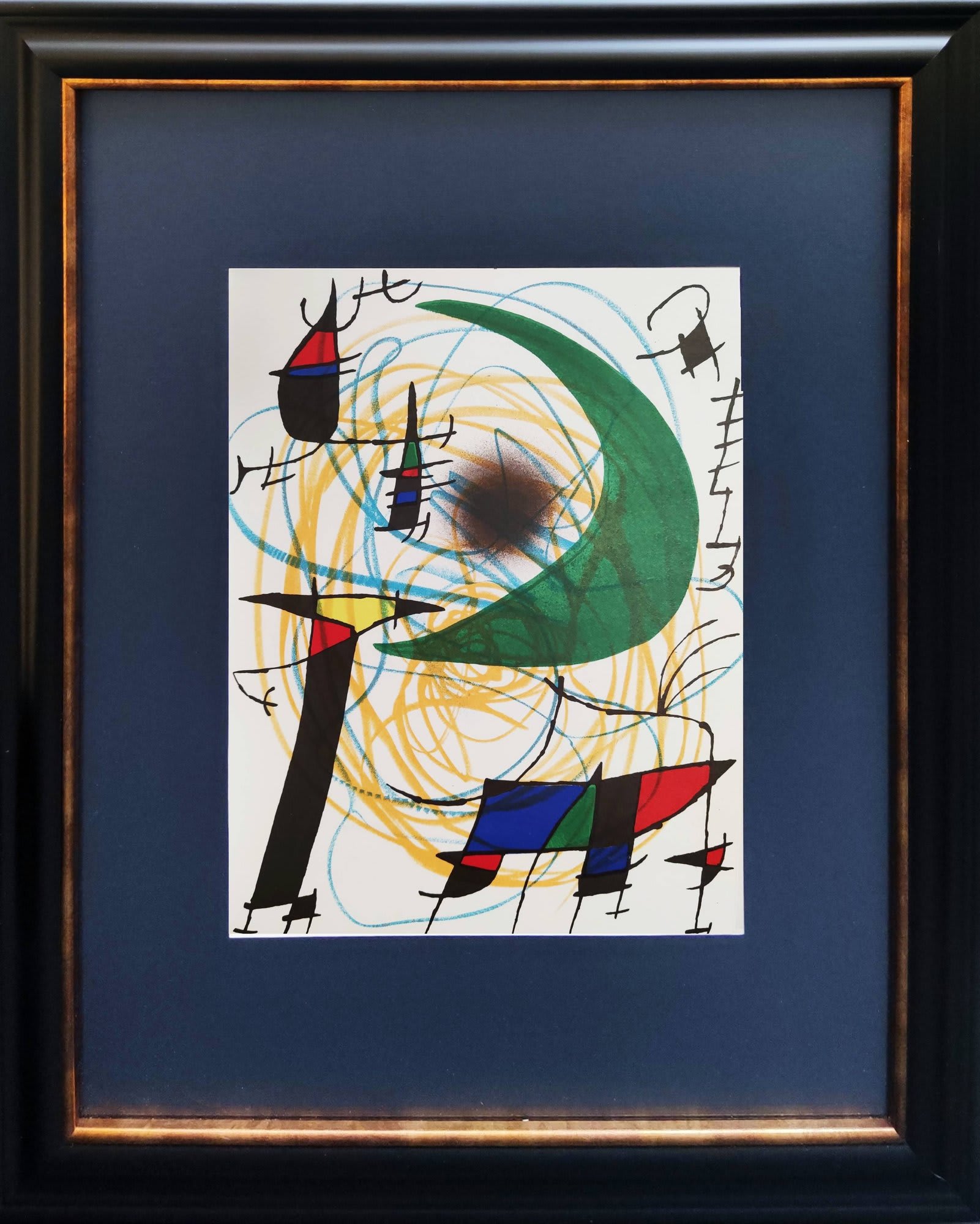 Joan Miro - Litografía original V, 1972